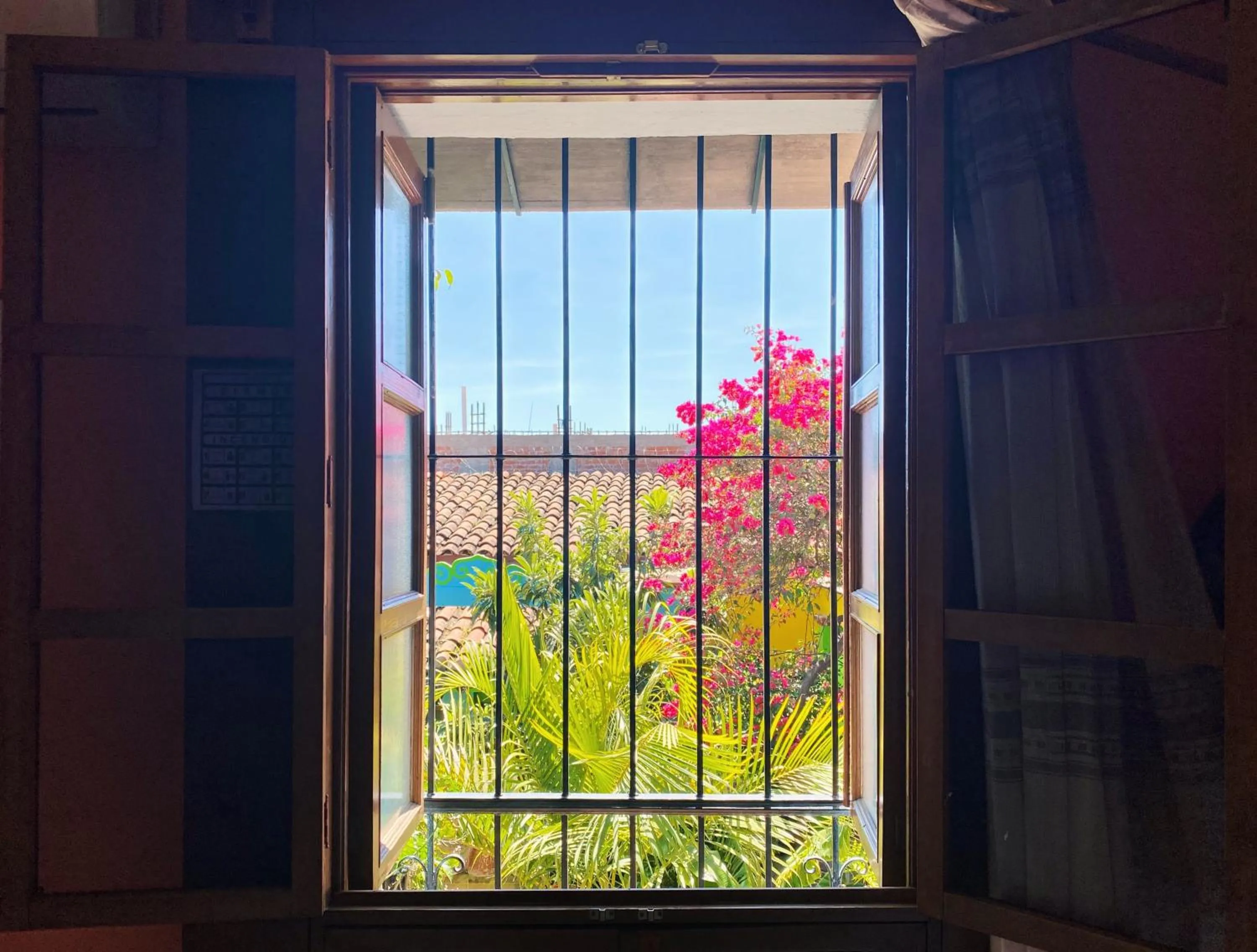 Garden view in Hotel Las Golondrinas
