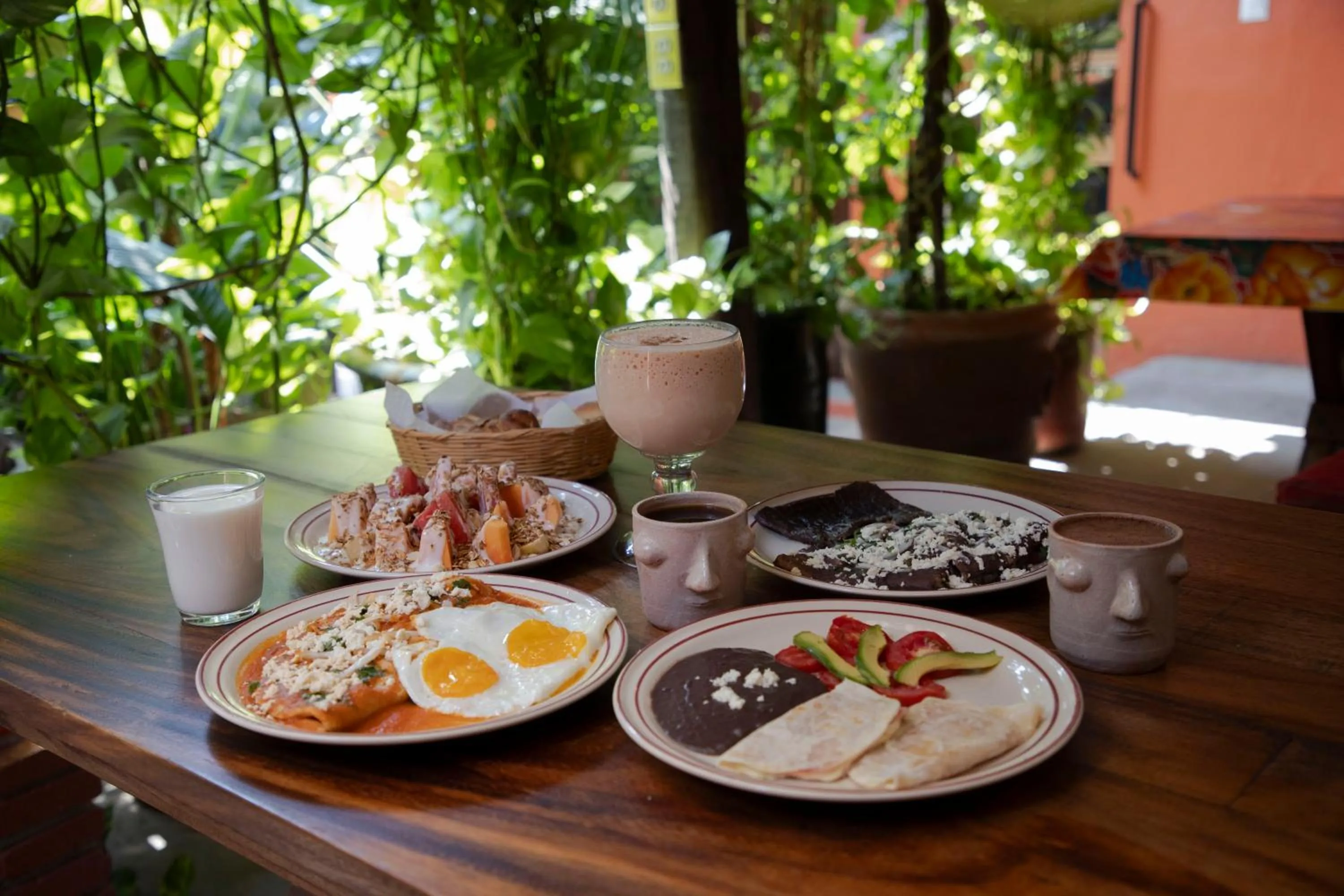 Patio in Hotel Las Golondrinas