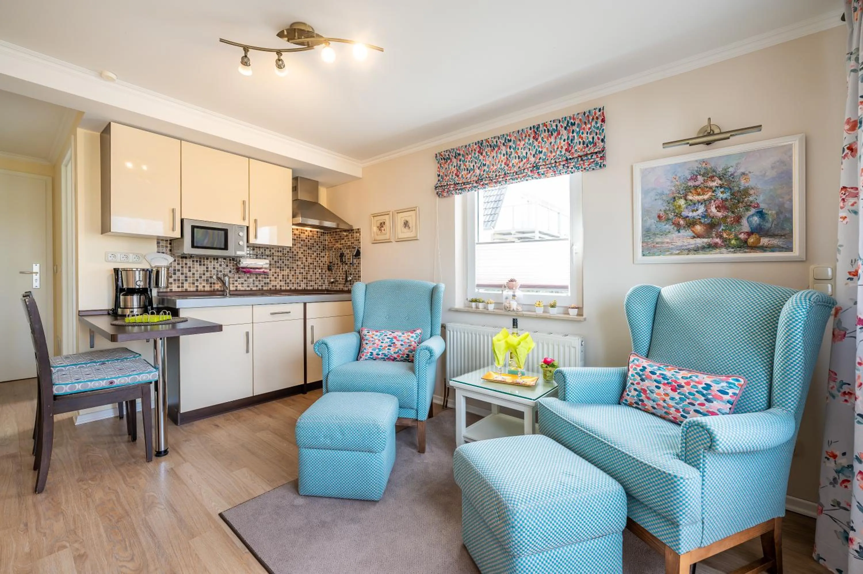 Kitchen or kitchenette in Appartement Am Park der Sinne & Am See