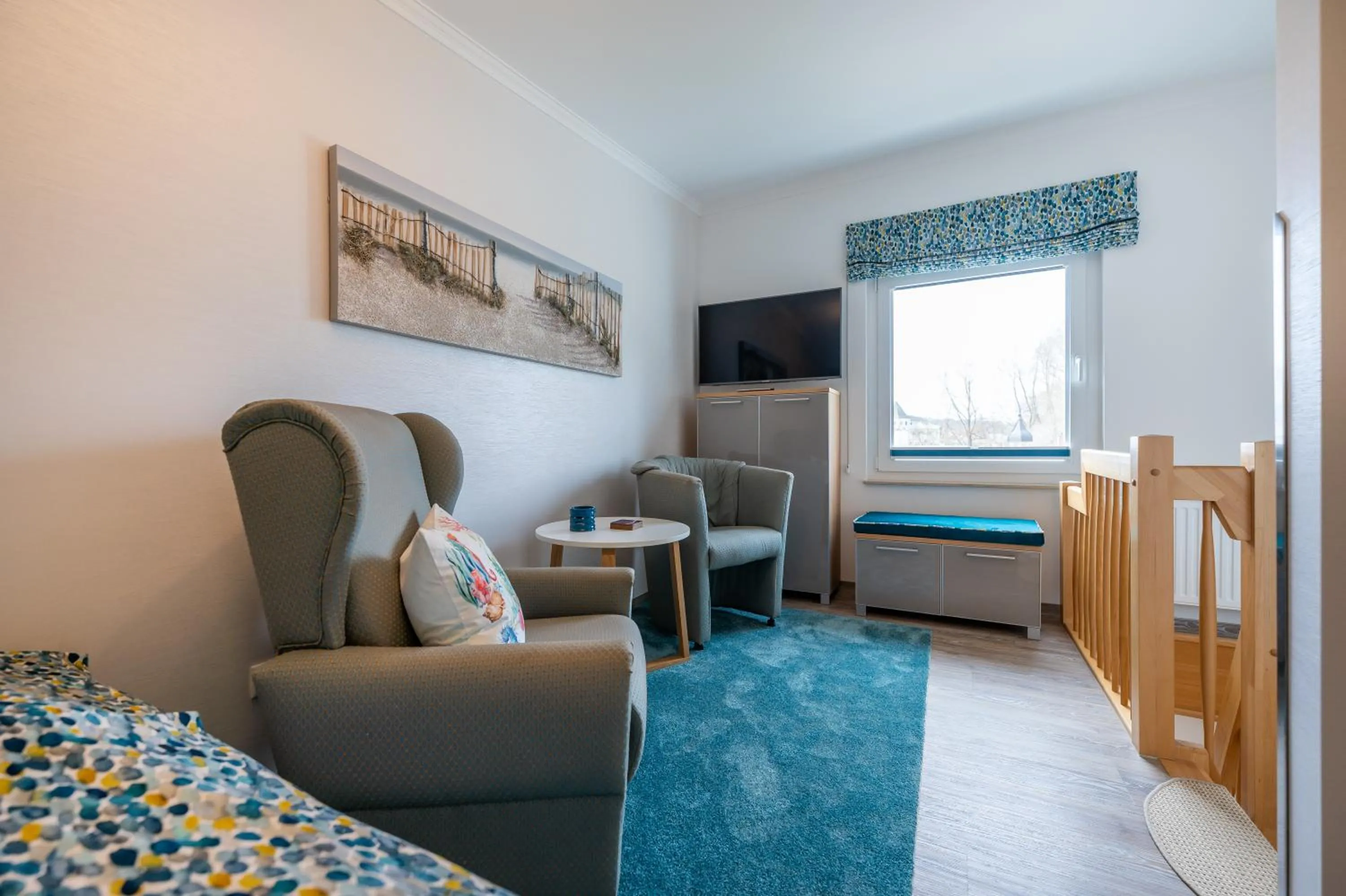 Living room, Bed in Appartement Am Park der Sinne & Am See