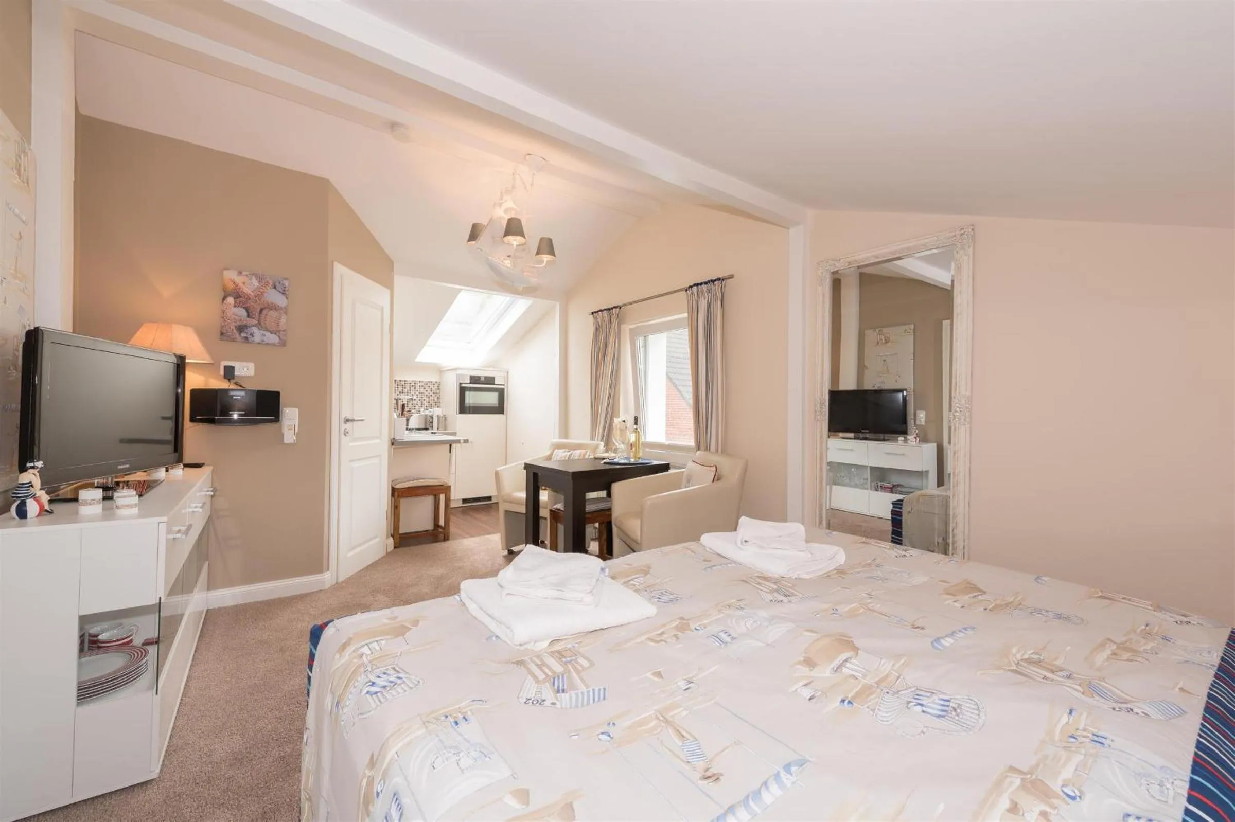 Living room, Bed in Appartement Am Park der Sinne & Am See