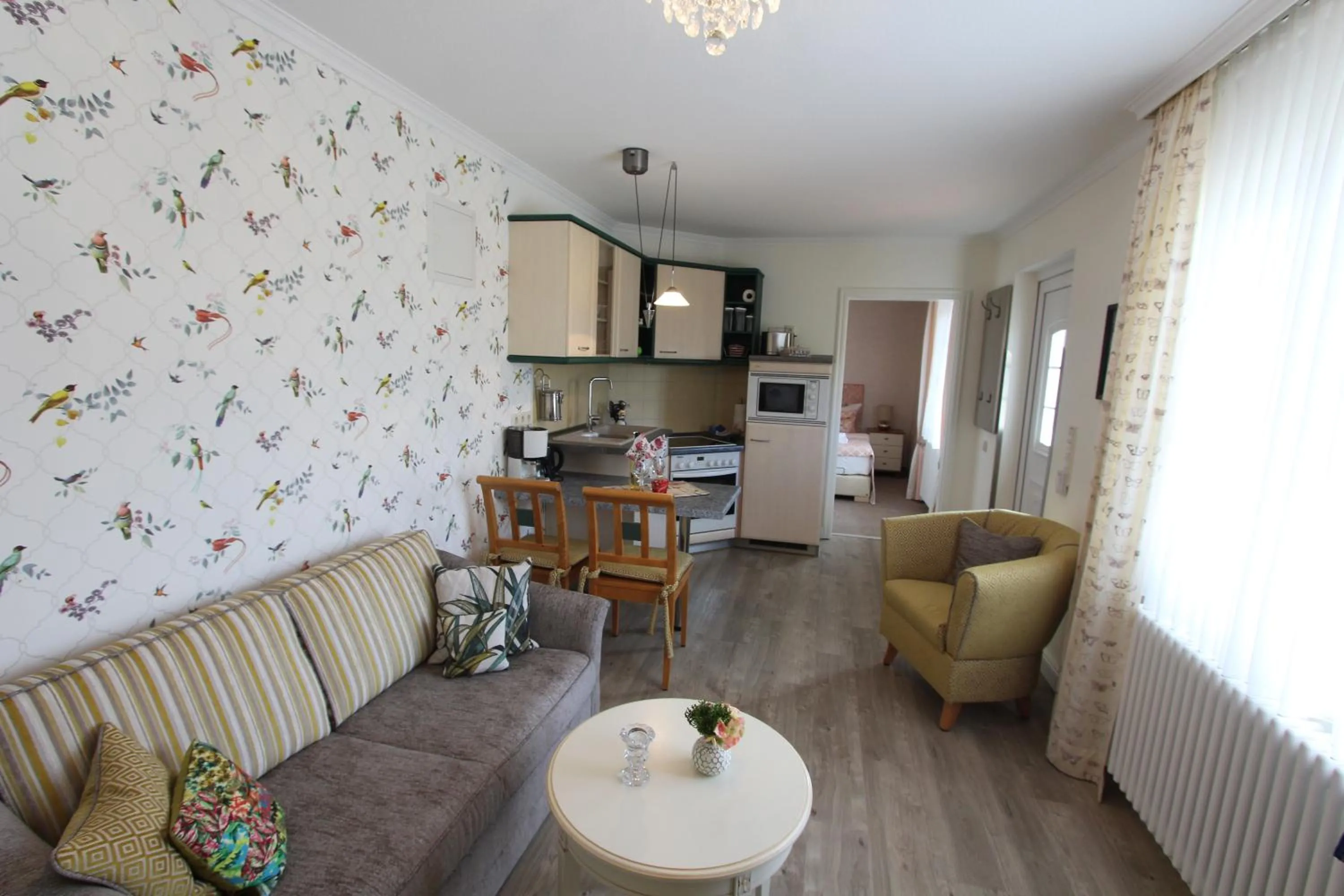 Kitchen or kitchenette in Appartement Am Park der Sinne & Am See