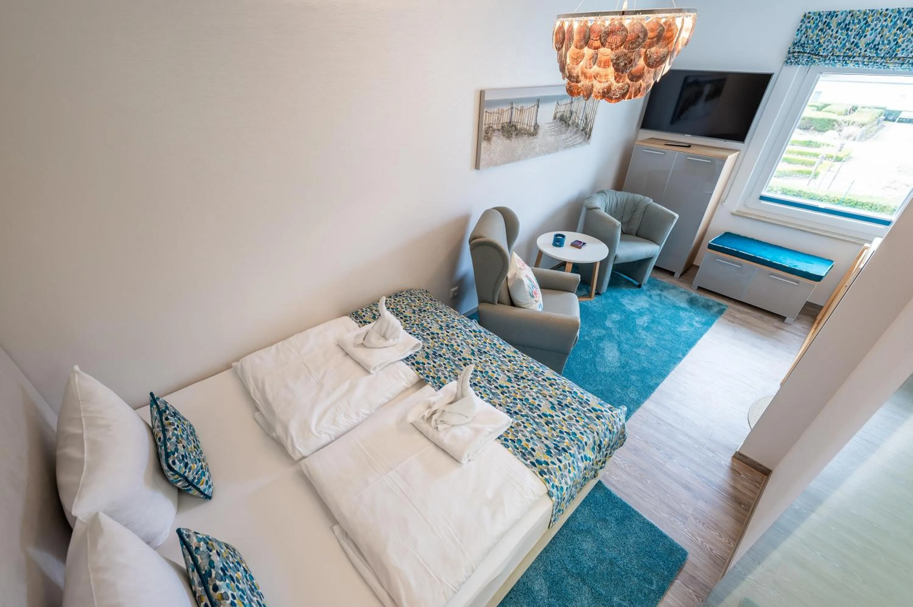 Bed in Appartement Am Park der Sinne & Am See