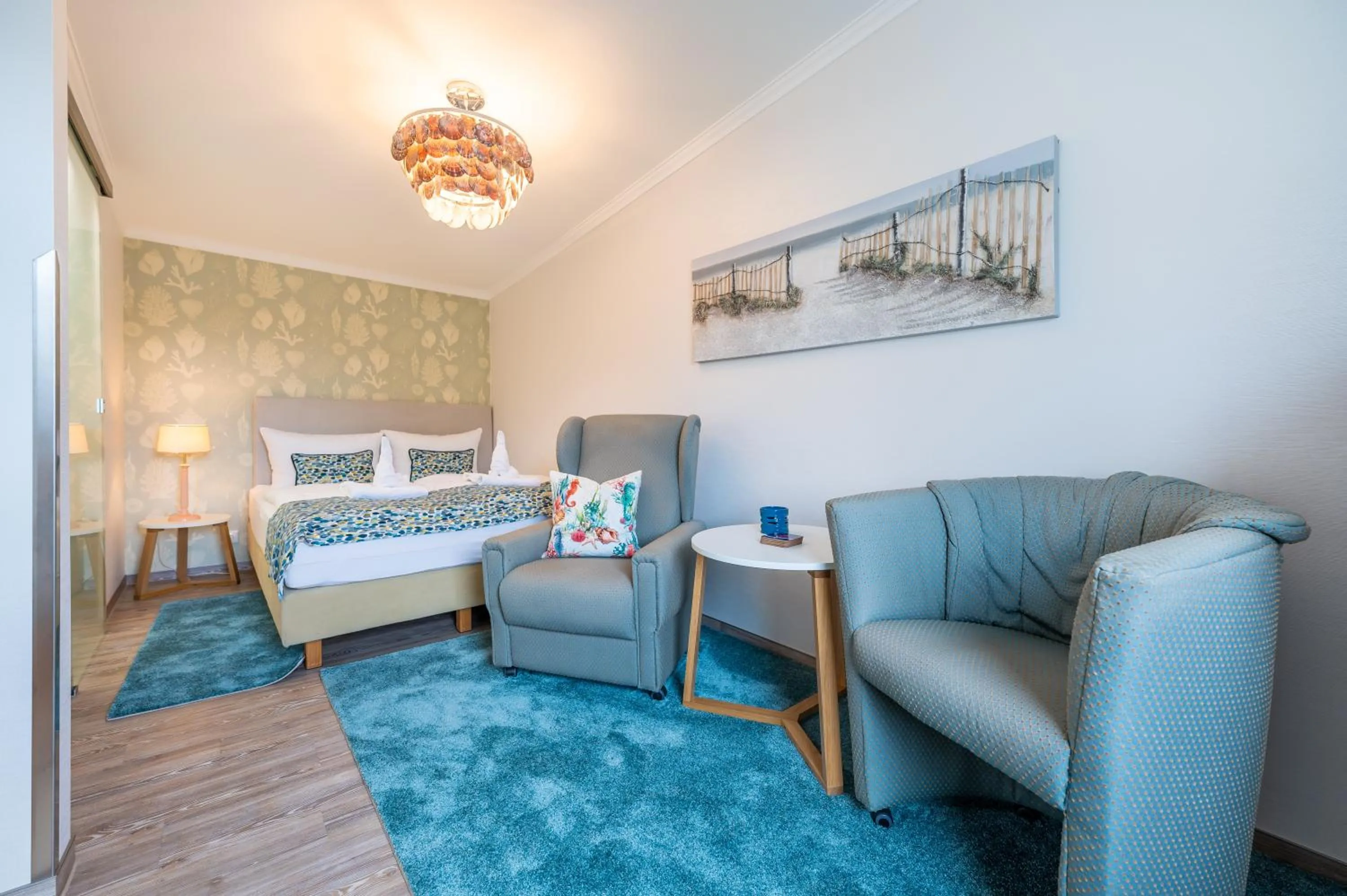 Bed in Appartement Am Park der Sinne & Am See