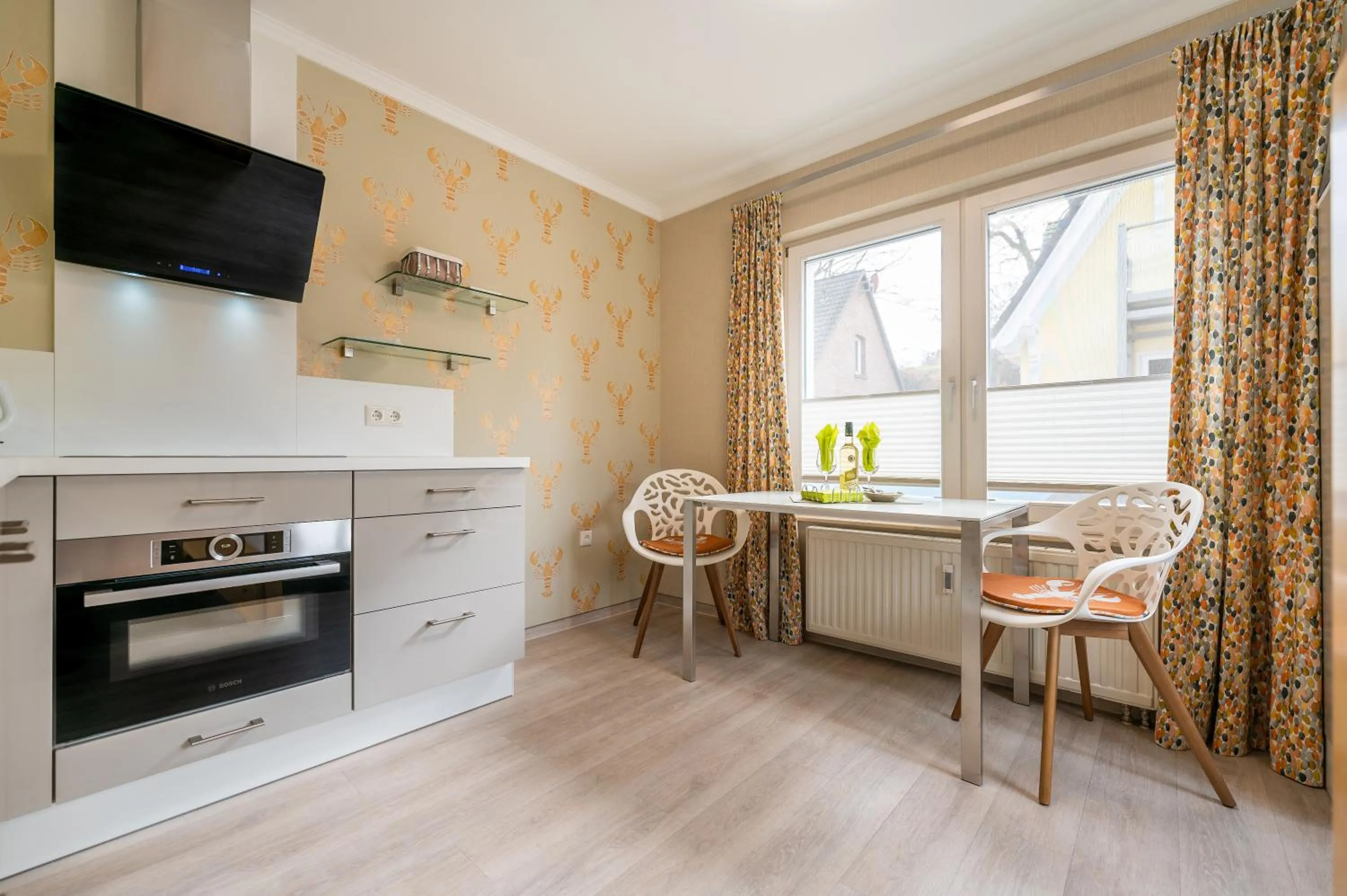 Kitchen or kitchenette in Appartement Am Park der Sinne & Am See