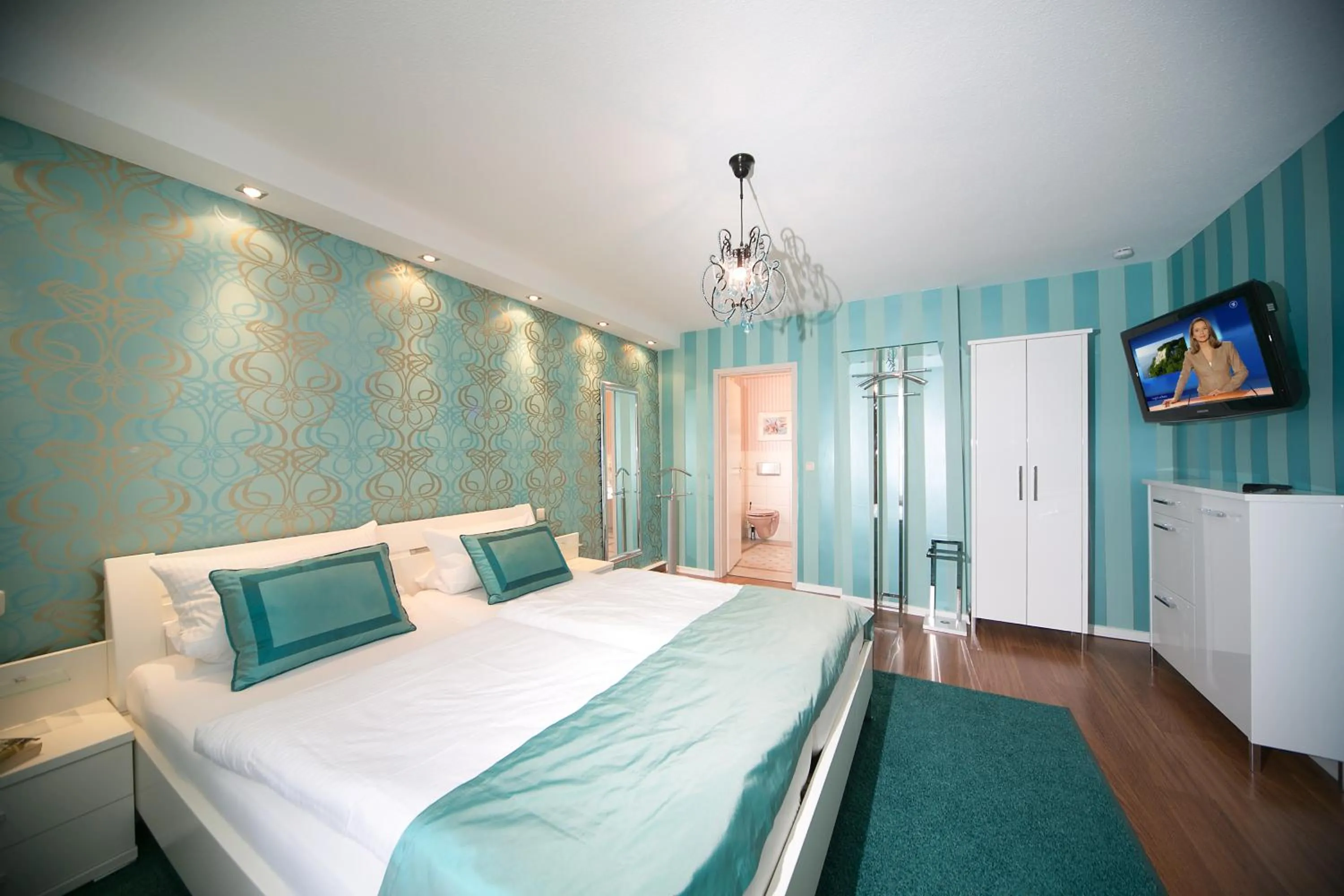 Bedroom, Bed in Appartement Am Park der Sinne & Am See