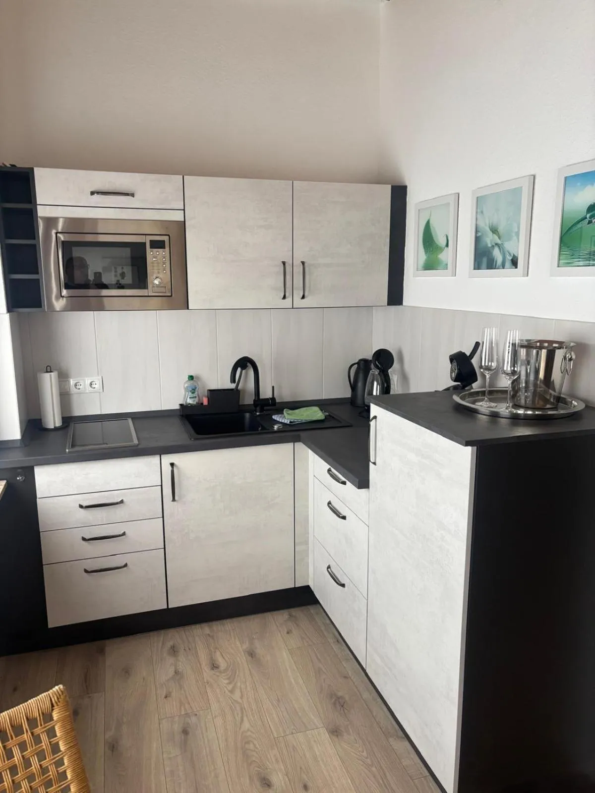 Kitchen or kitchenette in Hotel Mietz