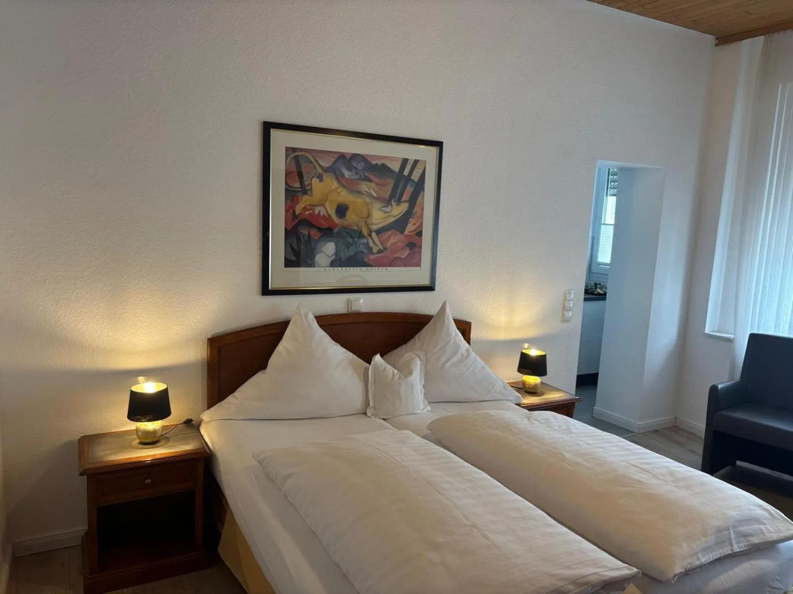 Bed in Hotel Mietz