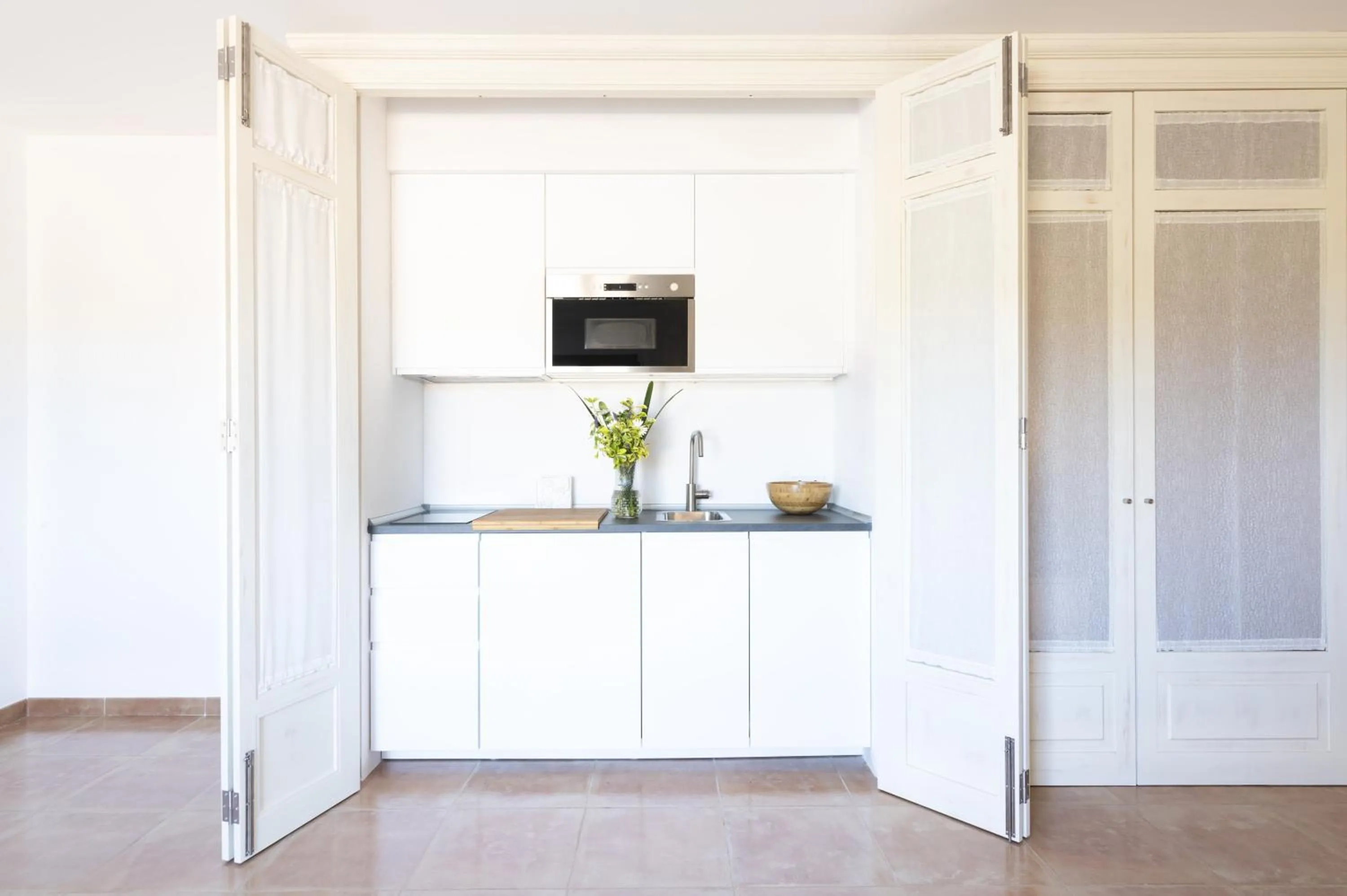 Kitchen or kitchenette in Aumallia Hotel & Spa