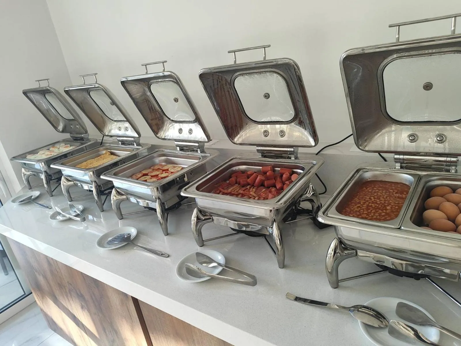 Buffet breakfast in Blue Horizon Apartments