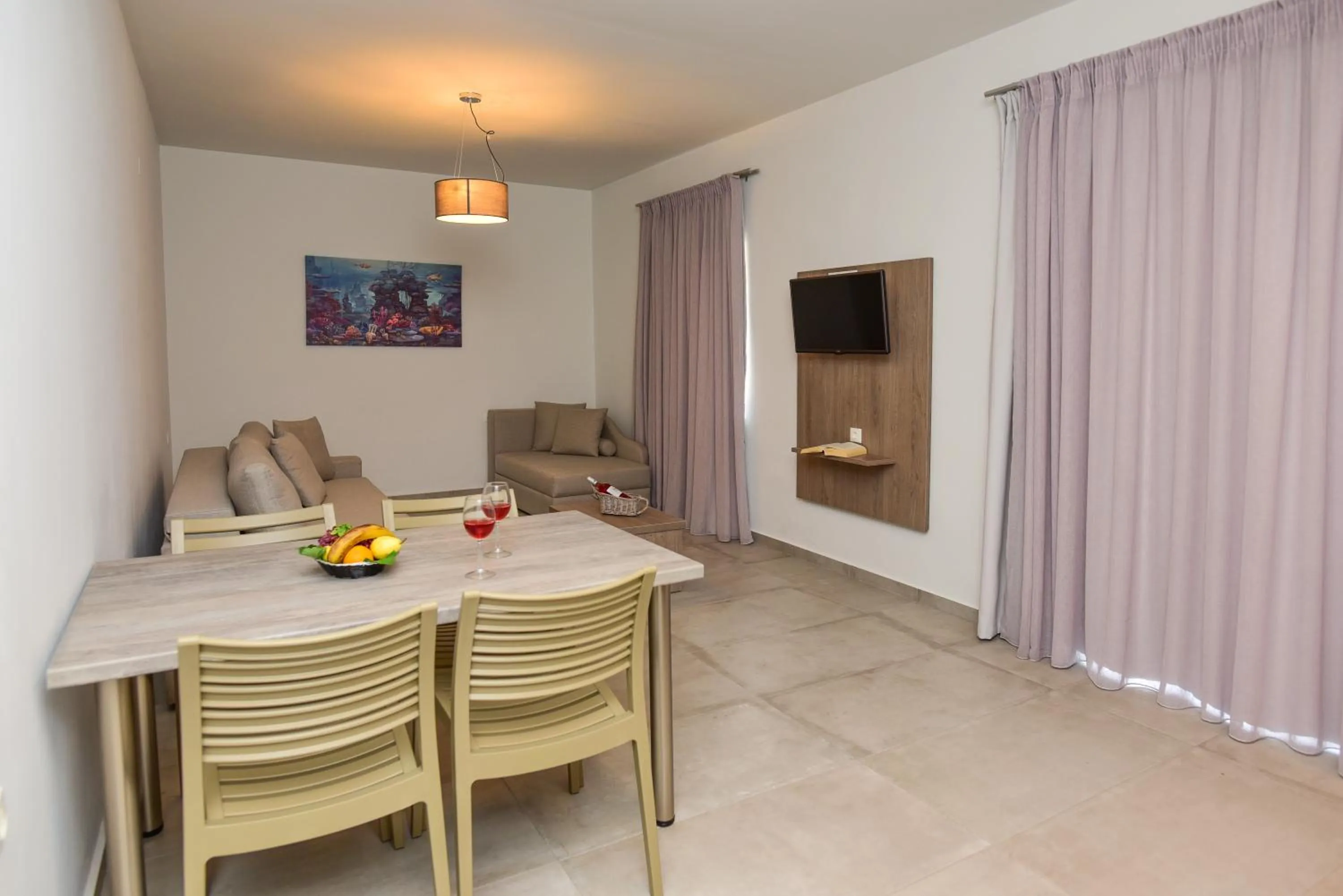 Living room in Blue Horizon Apartments