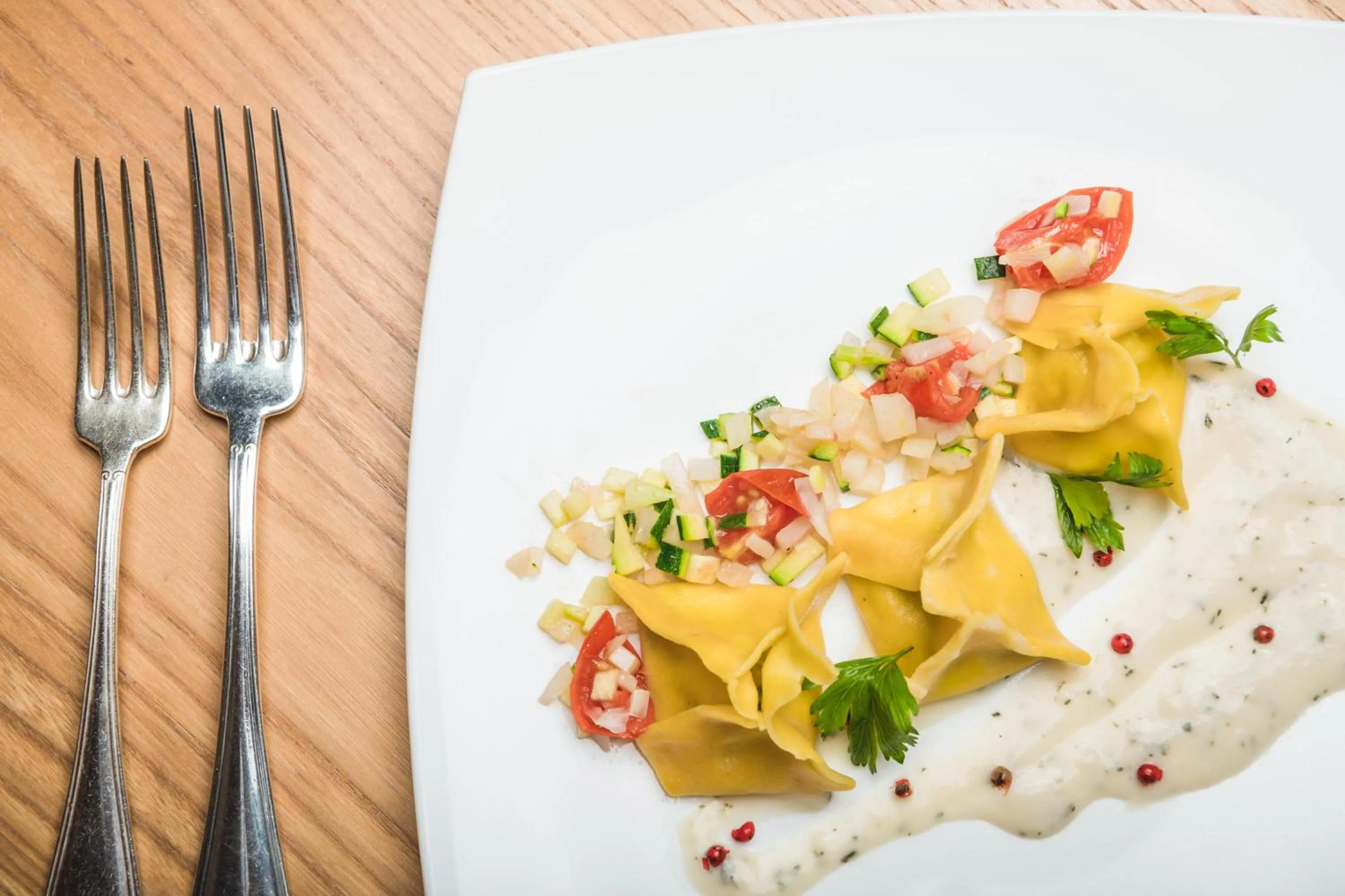 Food close-up in Hotel Castel Oswald von Wolkenstein