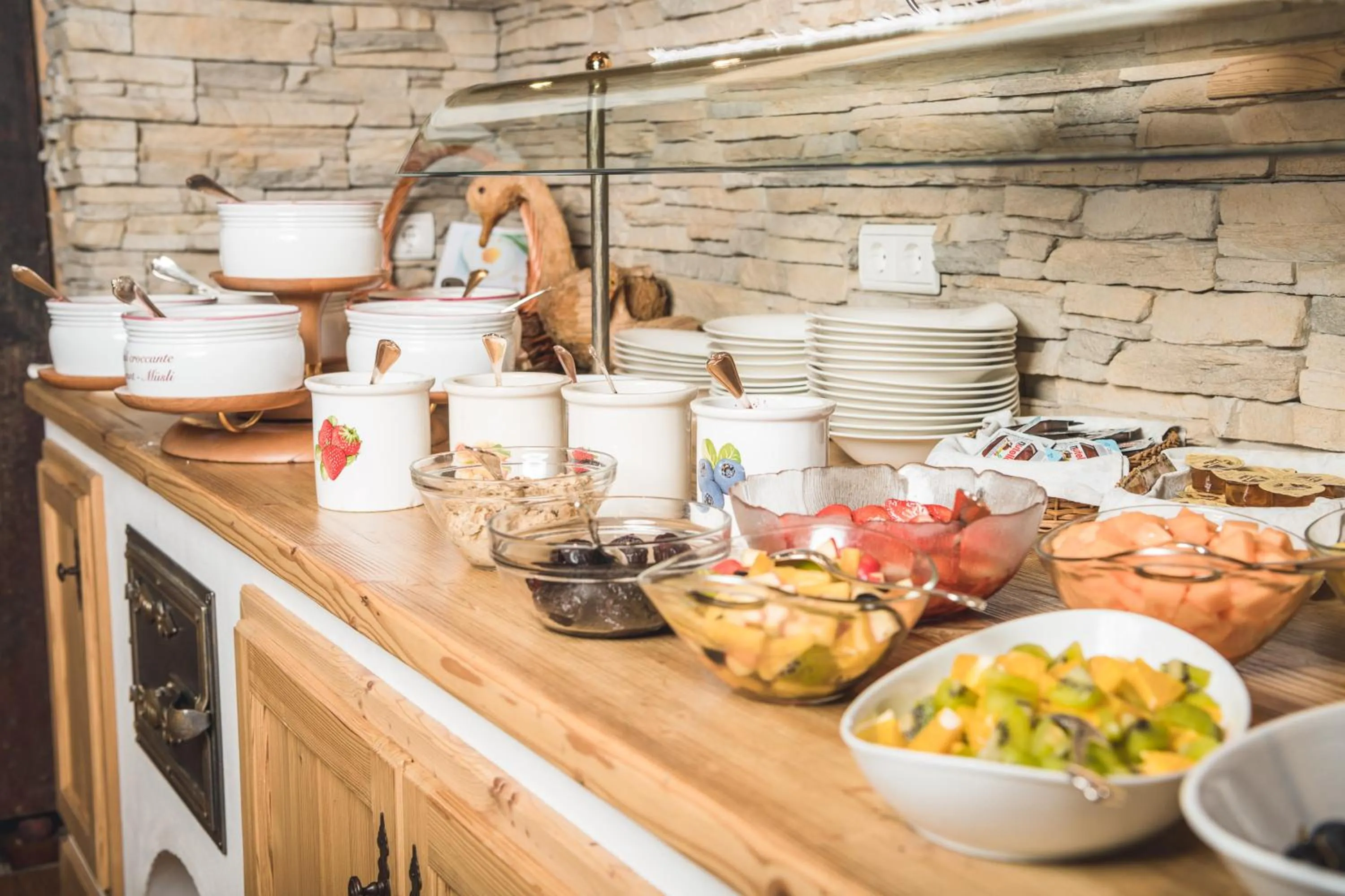 Food close-up in Hotel Castel Oswald von Wolkenstein