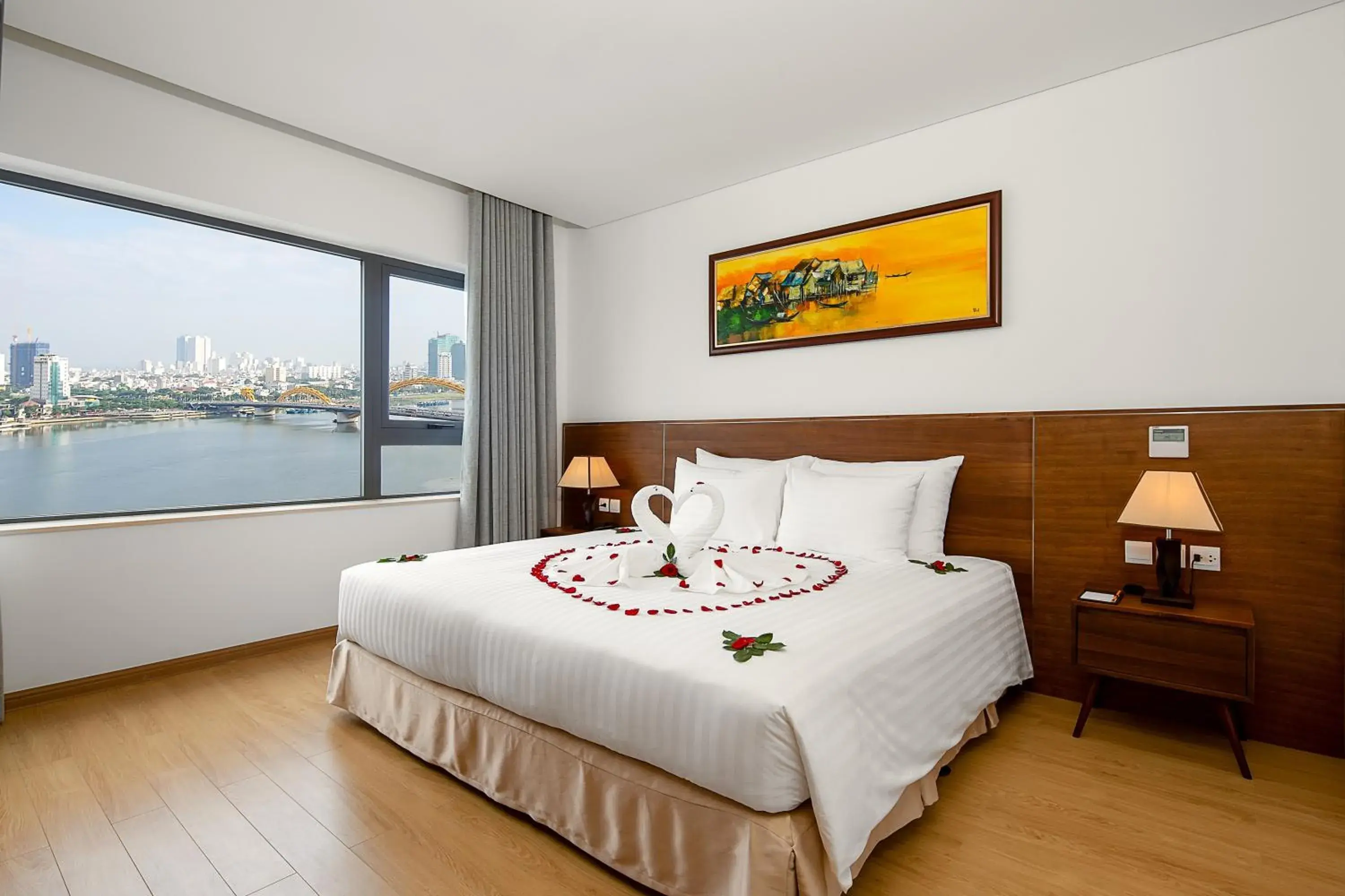 Bed in Val Soleil Hotel Bed in Val Soleil Hotel