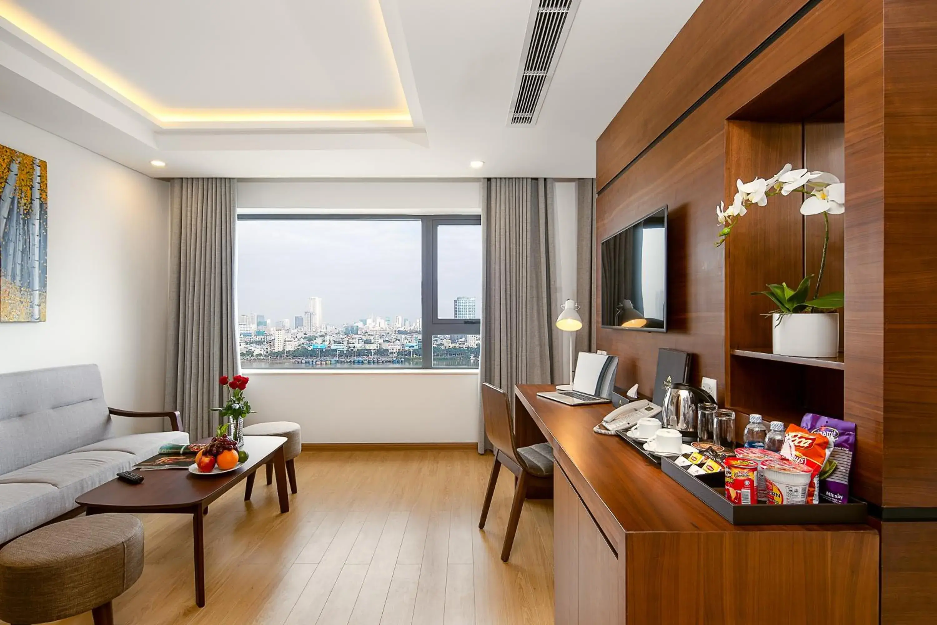 Living room in Val Soleil Hotel Living room in Val Soleil Hotel