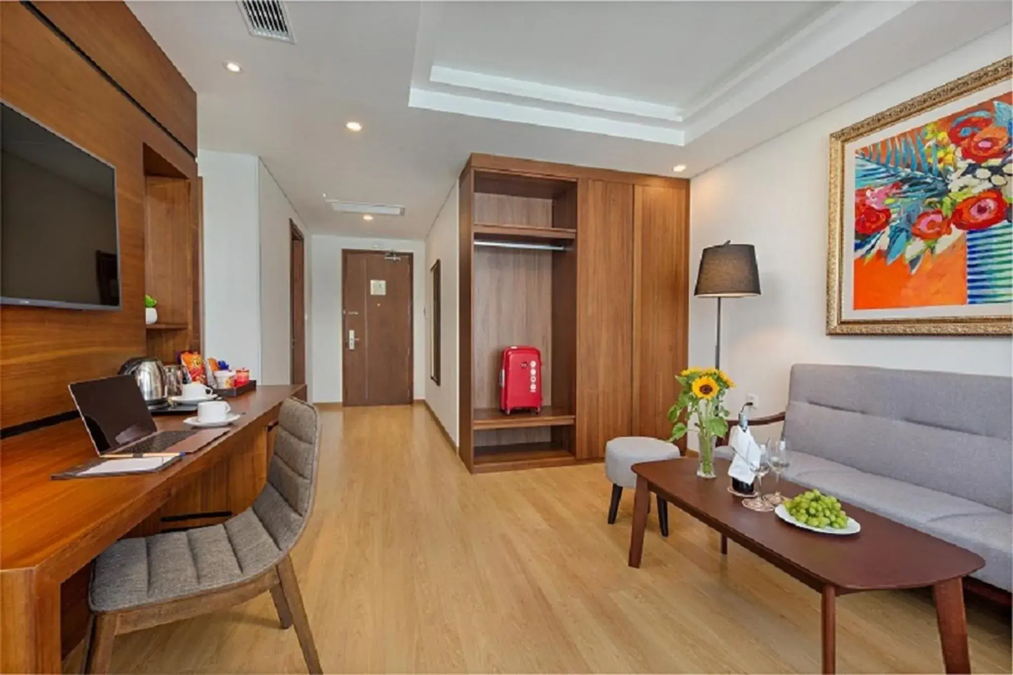 Living room in Val Soleil Hotel Living room in Val Soleil Hotel