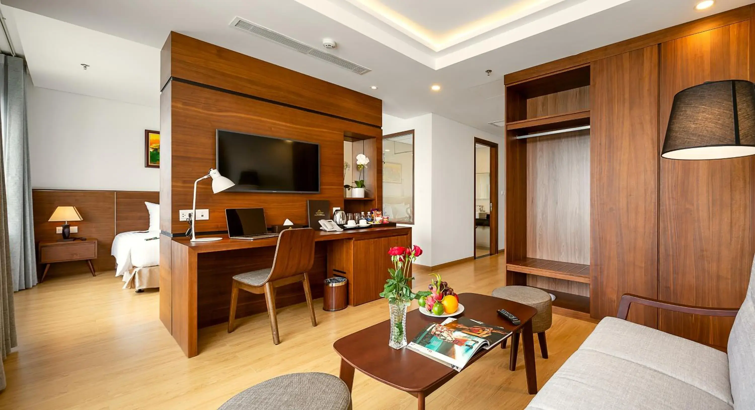 Living room, Bed in Val Soleil Hotel Living room, Bed in Val Soleil Hotel