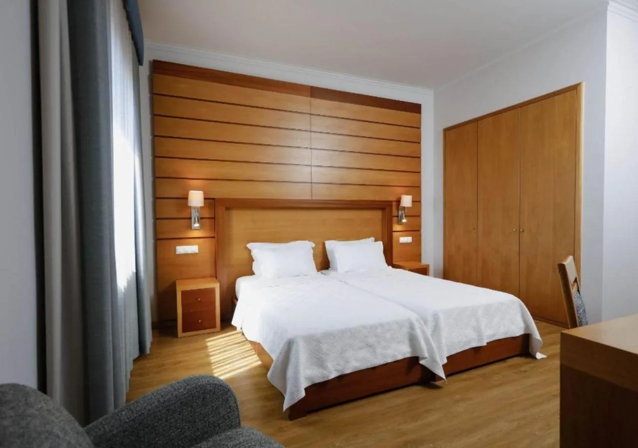 Bed in Montebelo Palácio dos Melos Viseu Historic Hotel