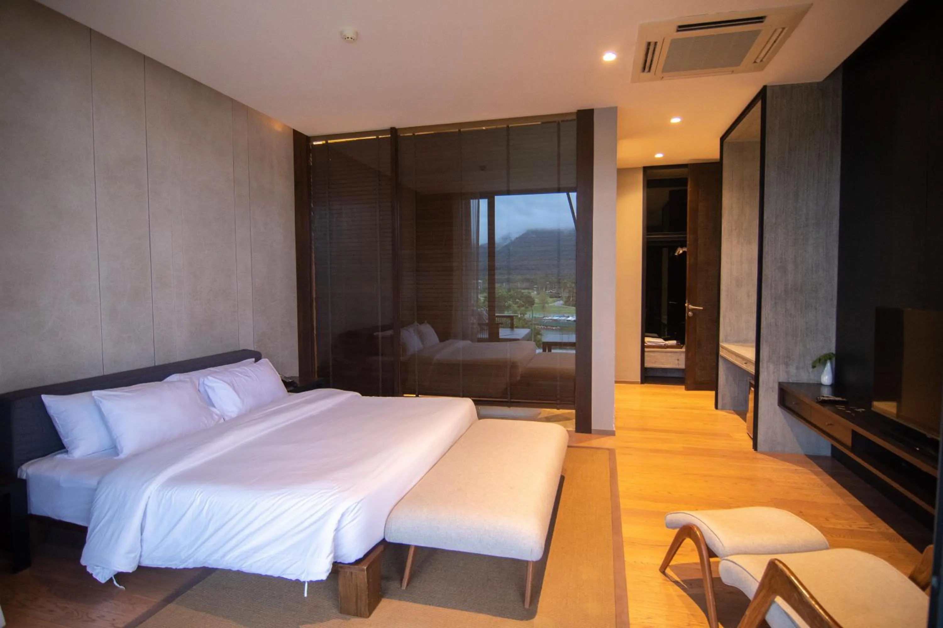 Bedroom, Bed in Khaoyai Luxury Pool Penthouse at ATTA