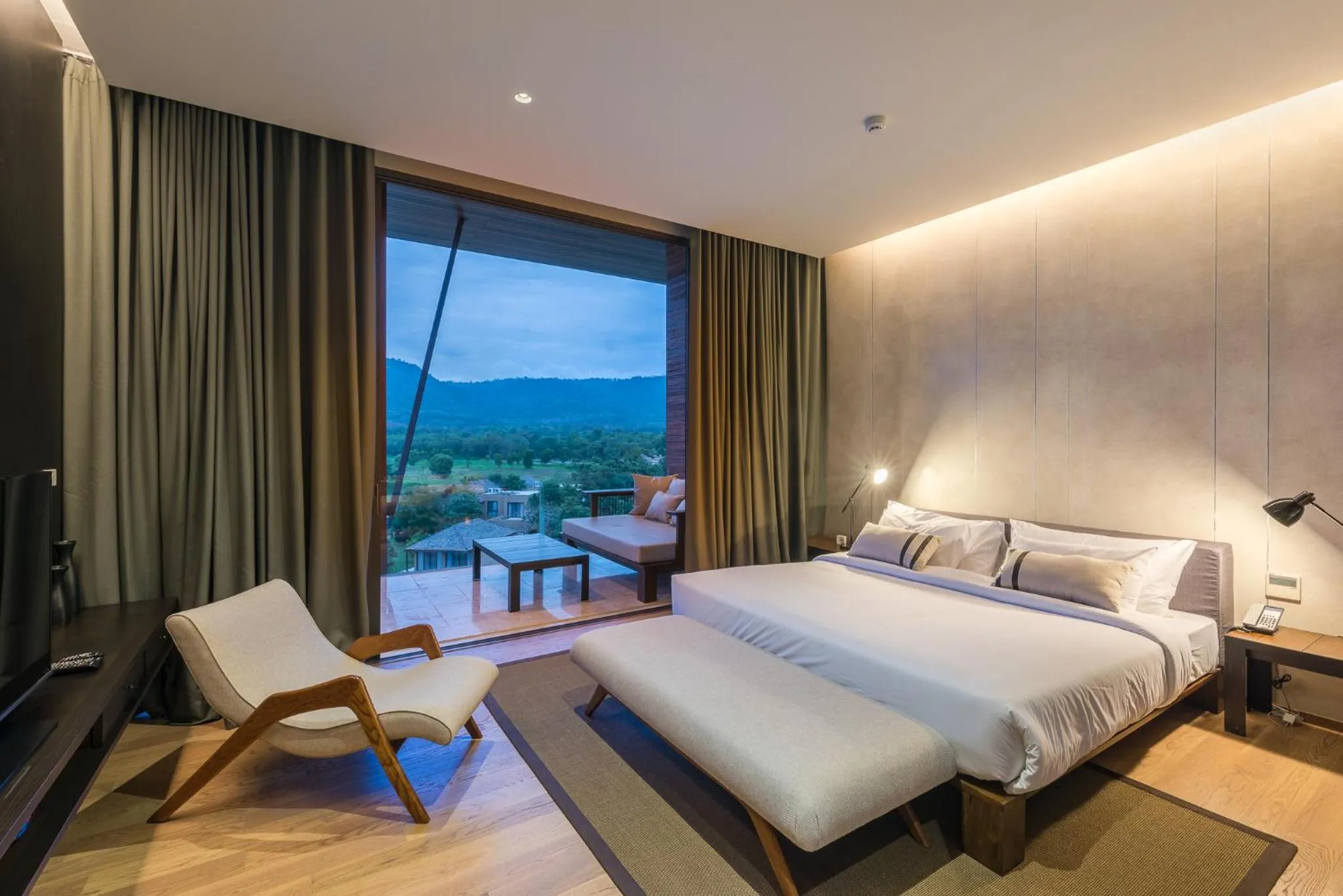 Photo of the whole room, Bed in Khaoyai Luxury Pool Penthouse at ATTA