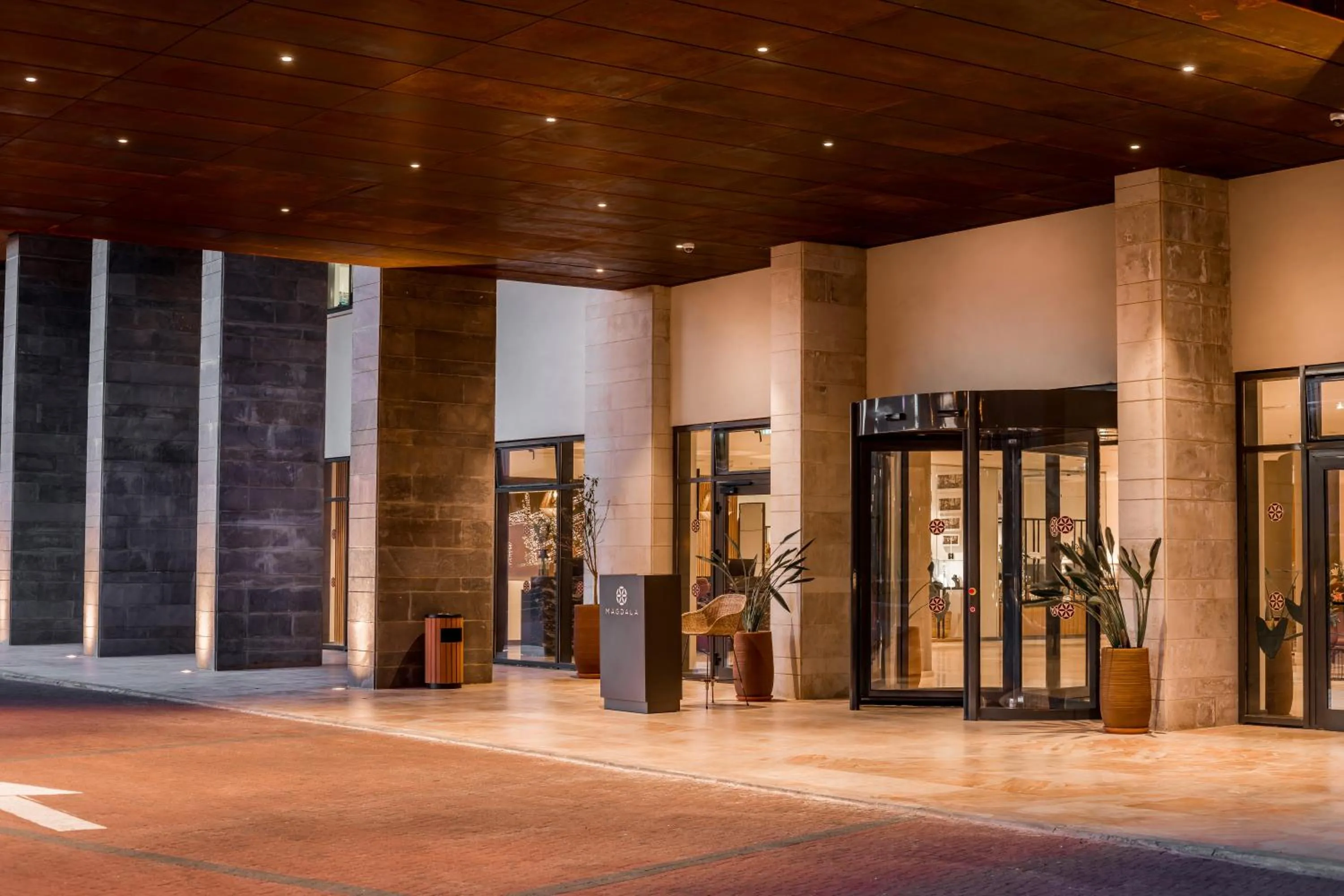 Facade/entrance in Magdala Hotel