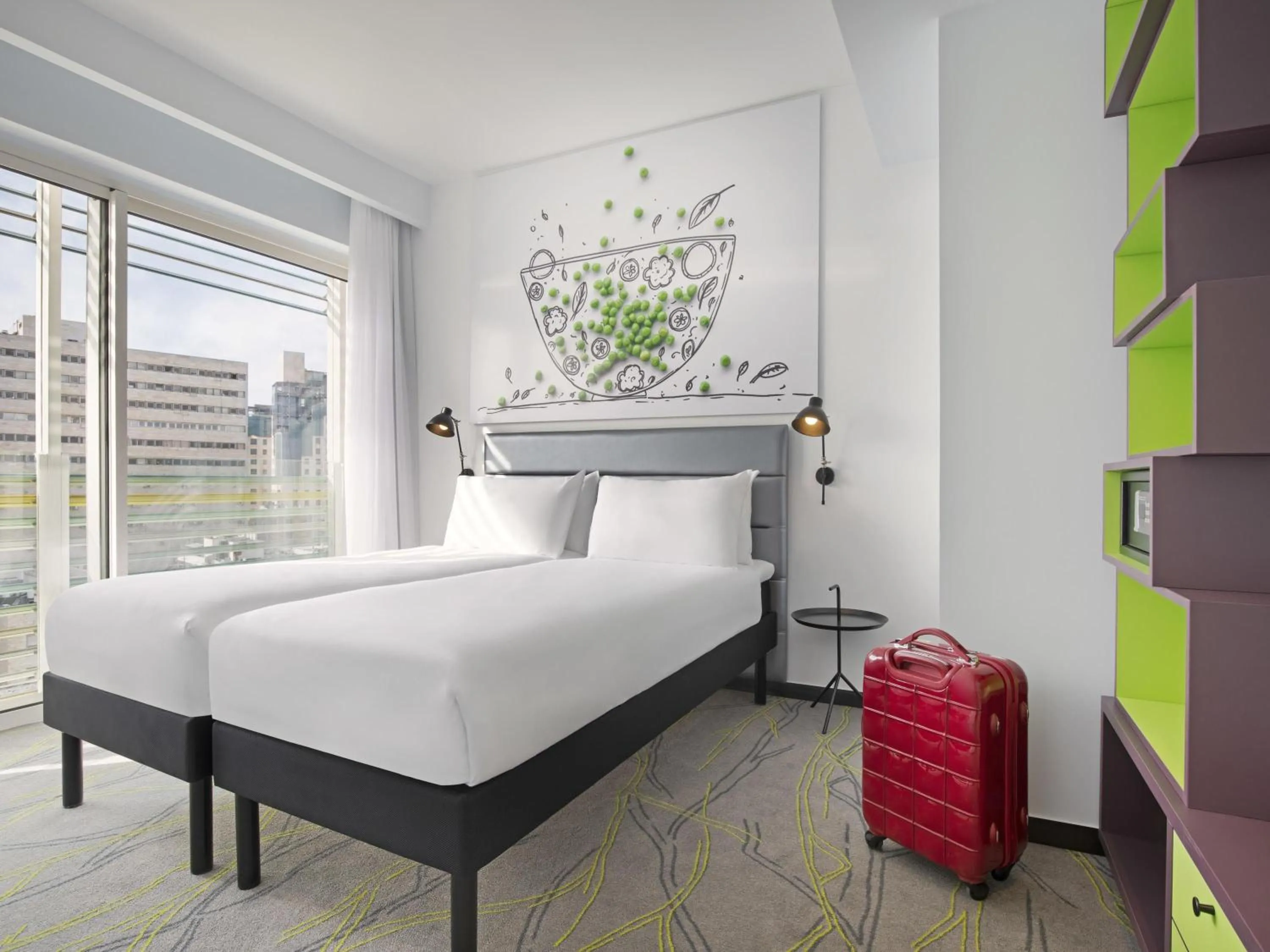 Bedroom, Bed in Ibis Styles Jerusalem City Center - An AccorHotels Brand