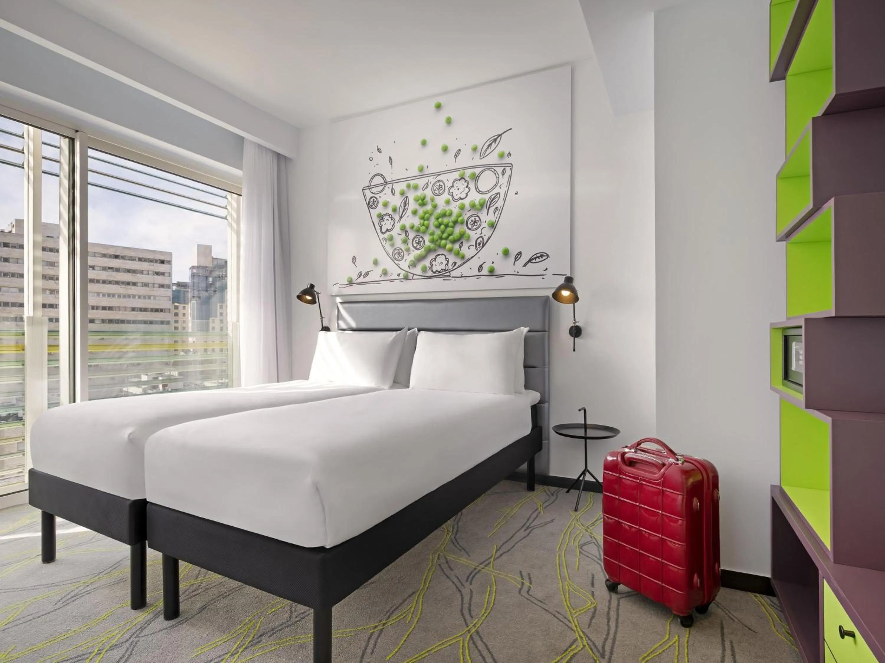 Bedroom, Bed in Ibis Styles Jerusalem City Center - An AccorHotels Brand
