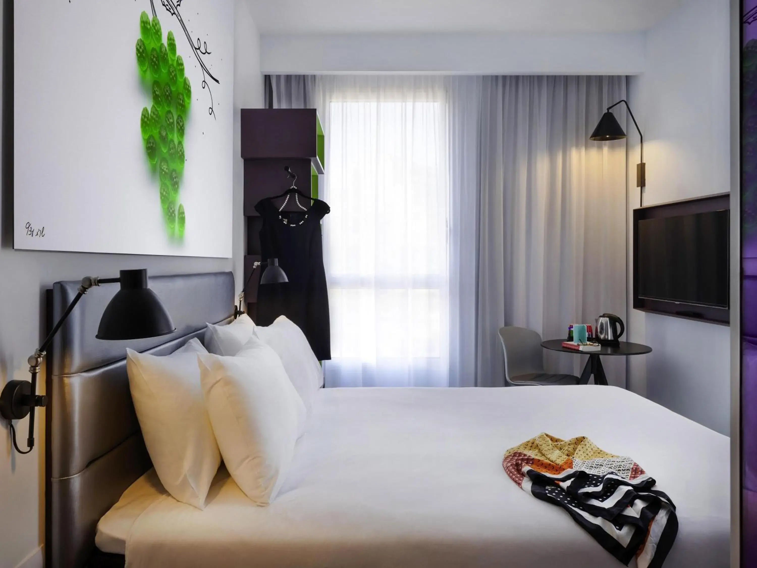 Bedroom, Bed in Ibis Styles Jerusalem City Center - An AccorHotels Brand Bedroom, Bed in Ibis Styles Jerusalem City Center - An AccorHotels Brand