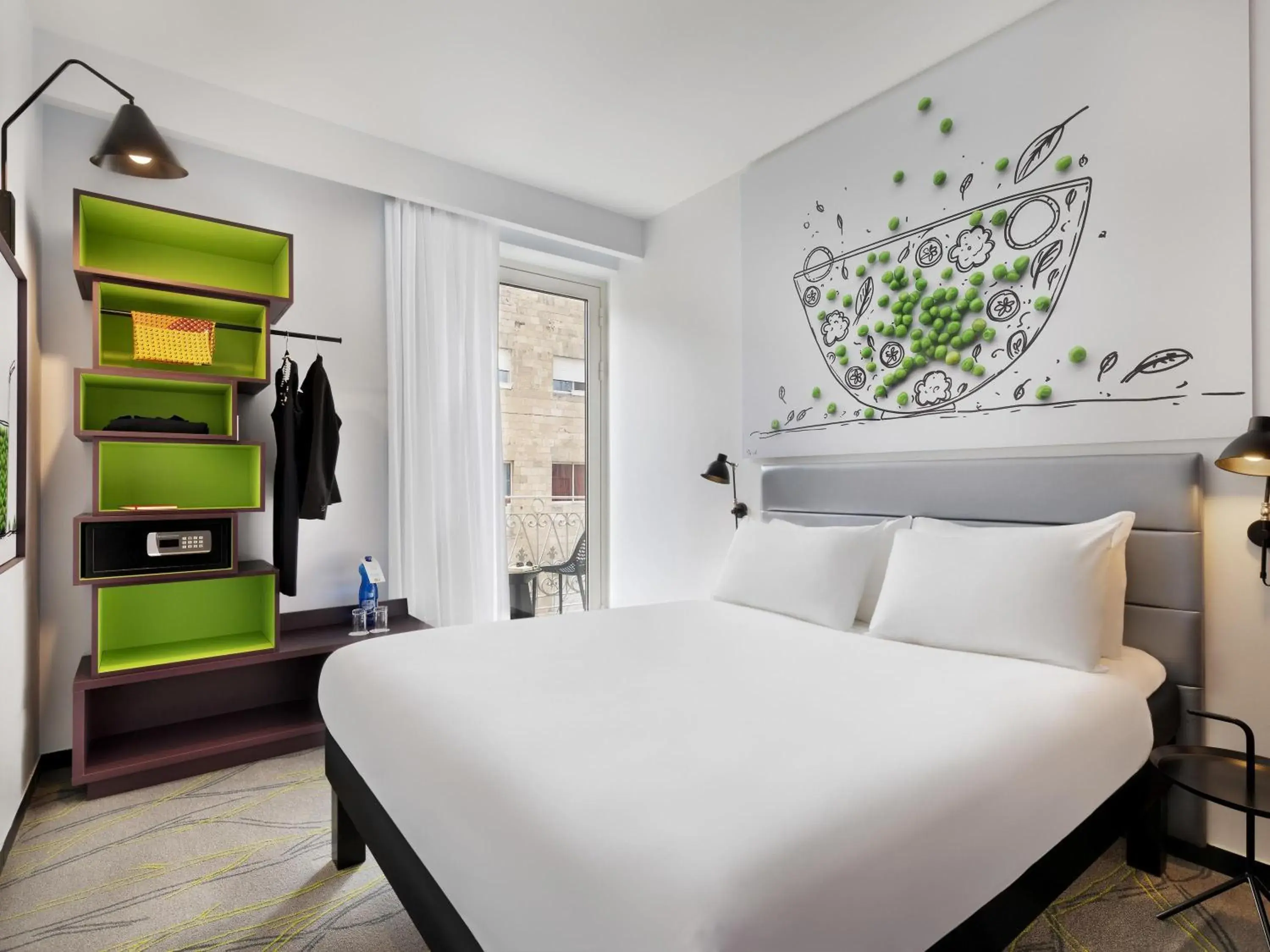 Bedroom, Bed in Ibis Styles Jerusalem City Center - An AccorHotels Brand Bedroom, Bed in Ibis Styles Jerusalem City Center - An AccorHotels Brand