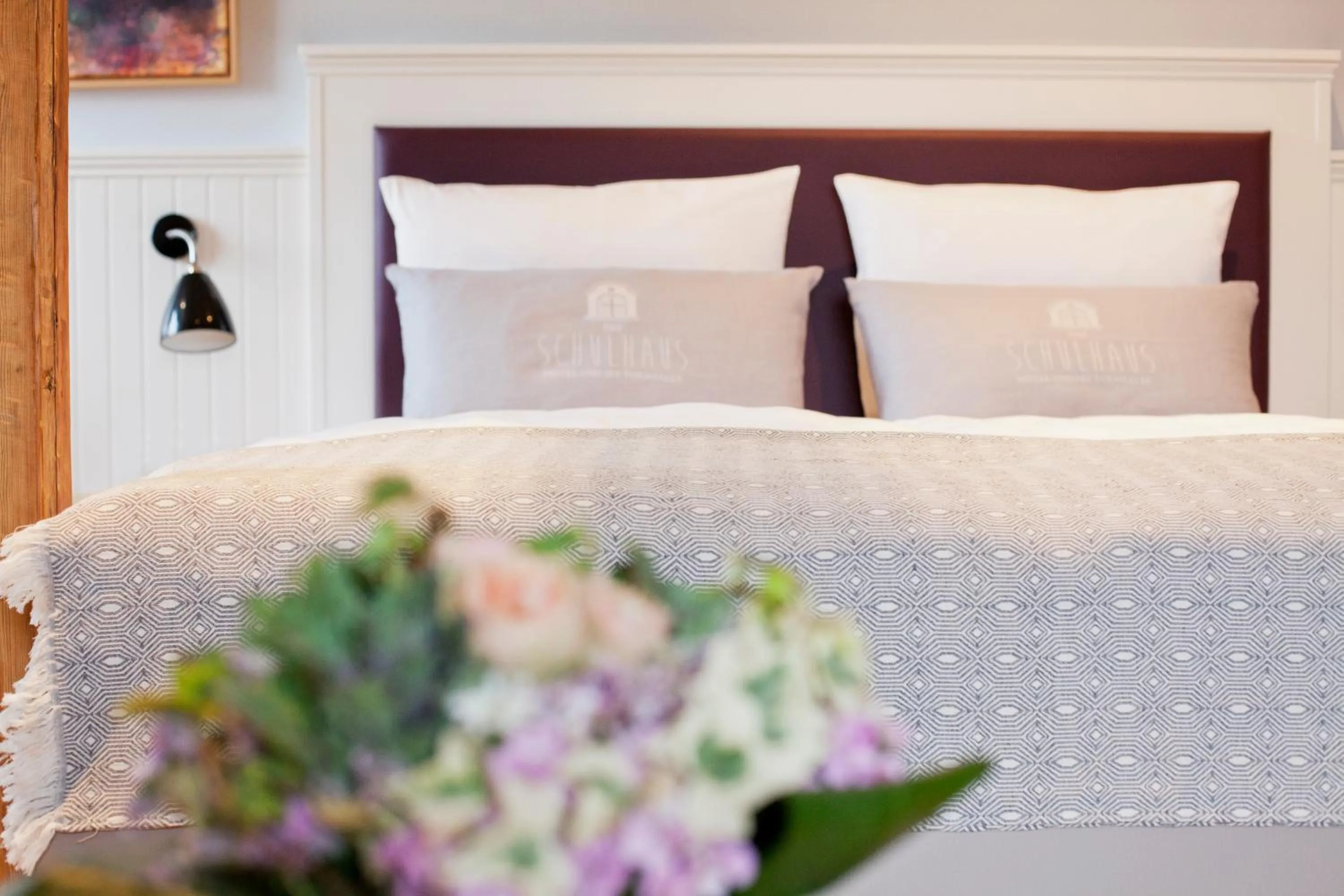 Bed in Schulhaus Hotel