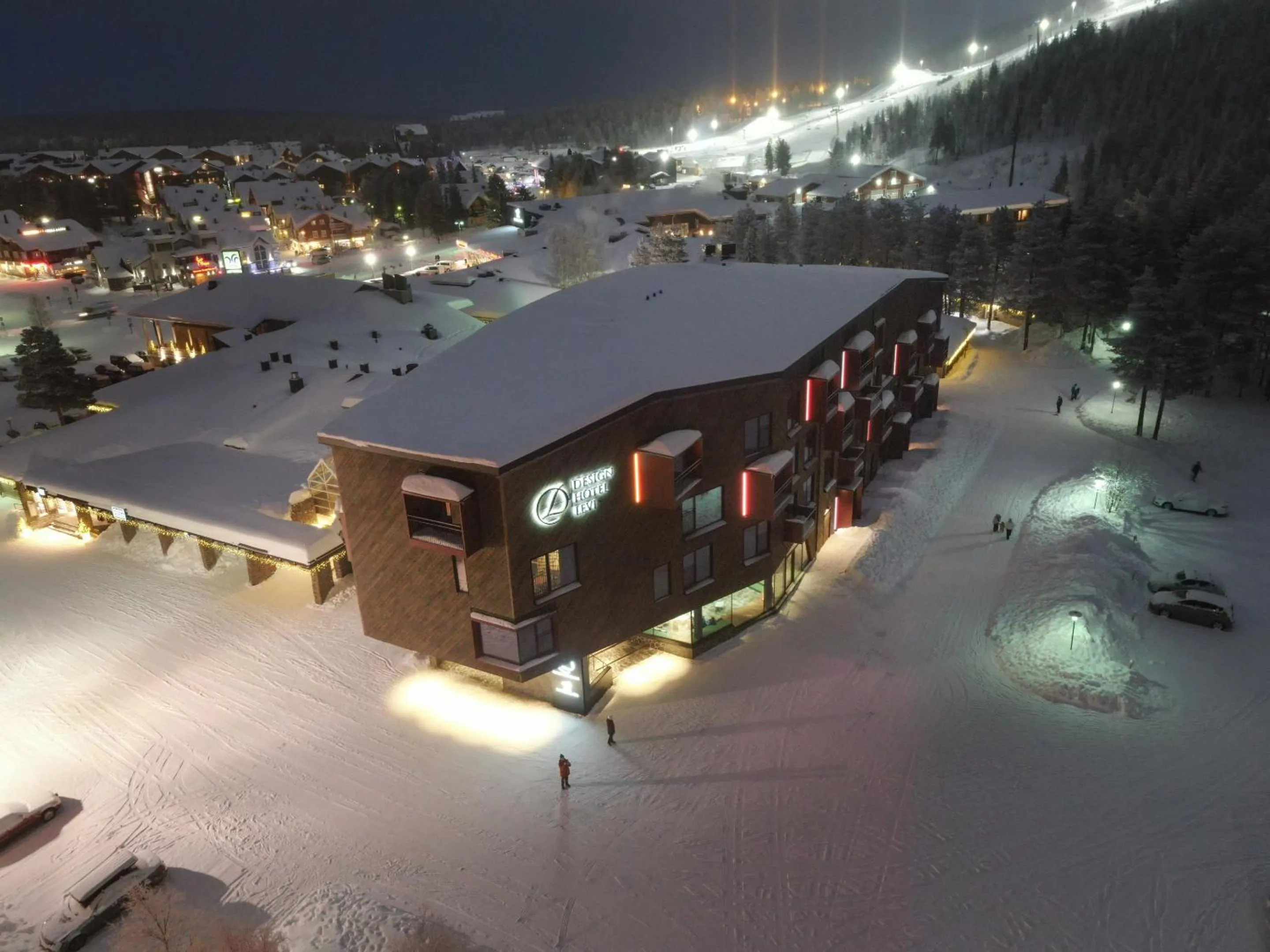 On site in Design Hotel Levi