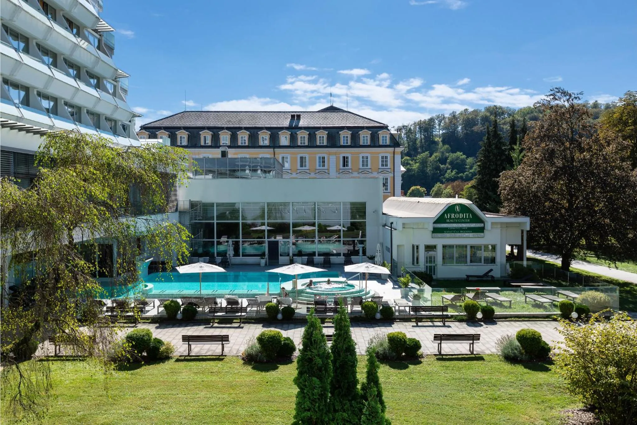 Garden in Grand Hotel Donat Superior & Wellness Center