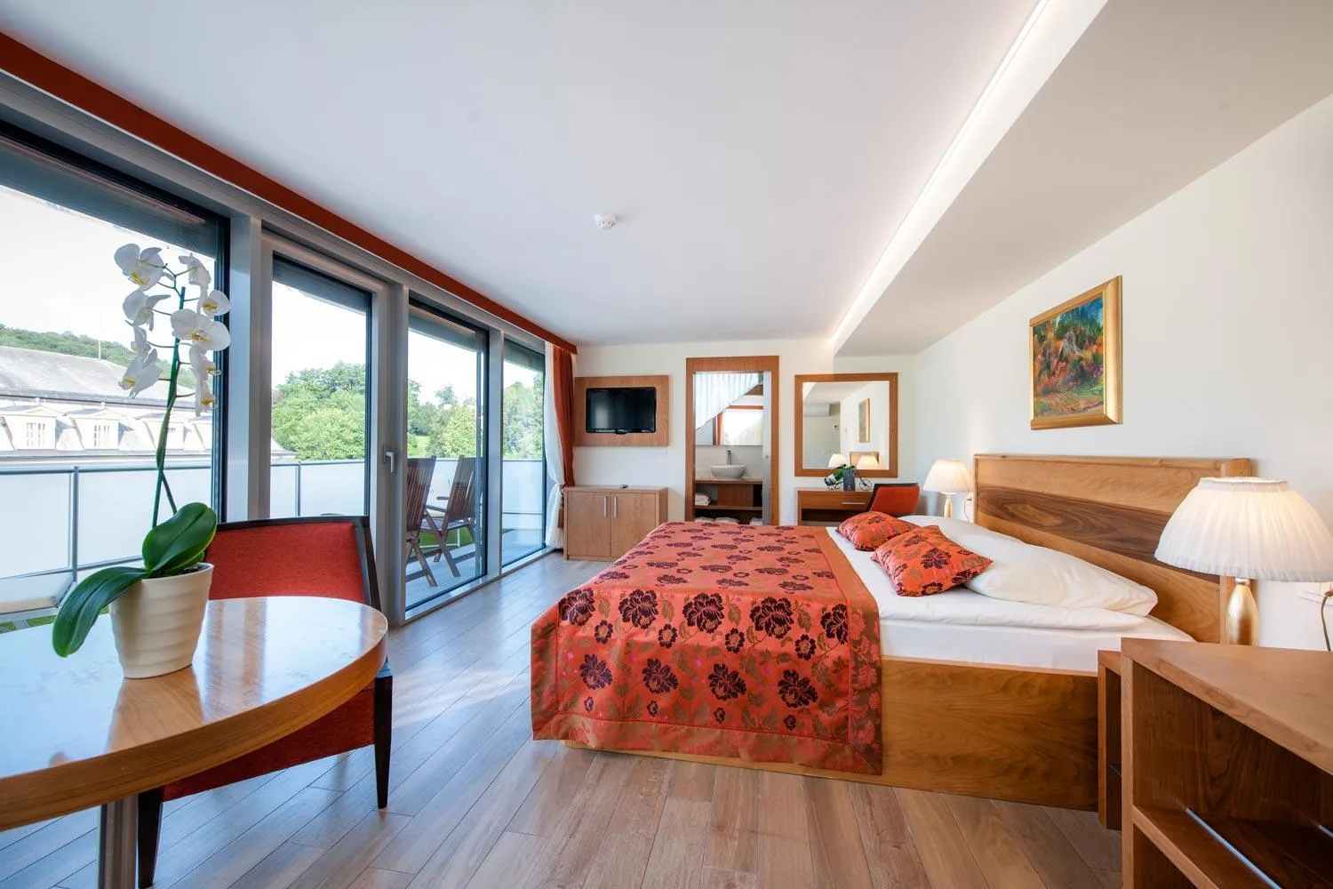 Bedroom, Bed in Grand Hotel Donat Superior & Wellness Center