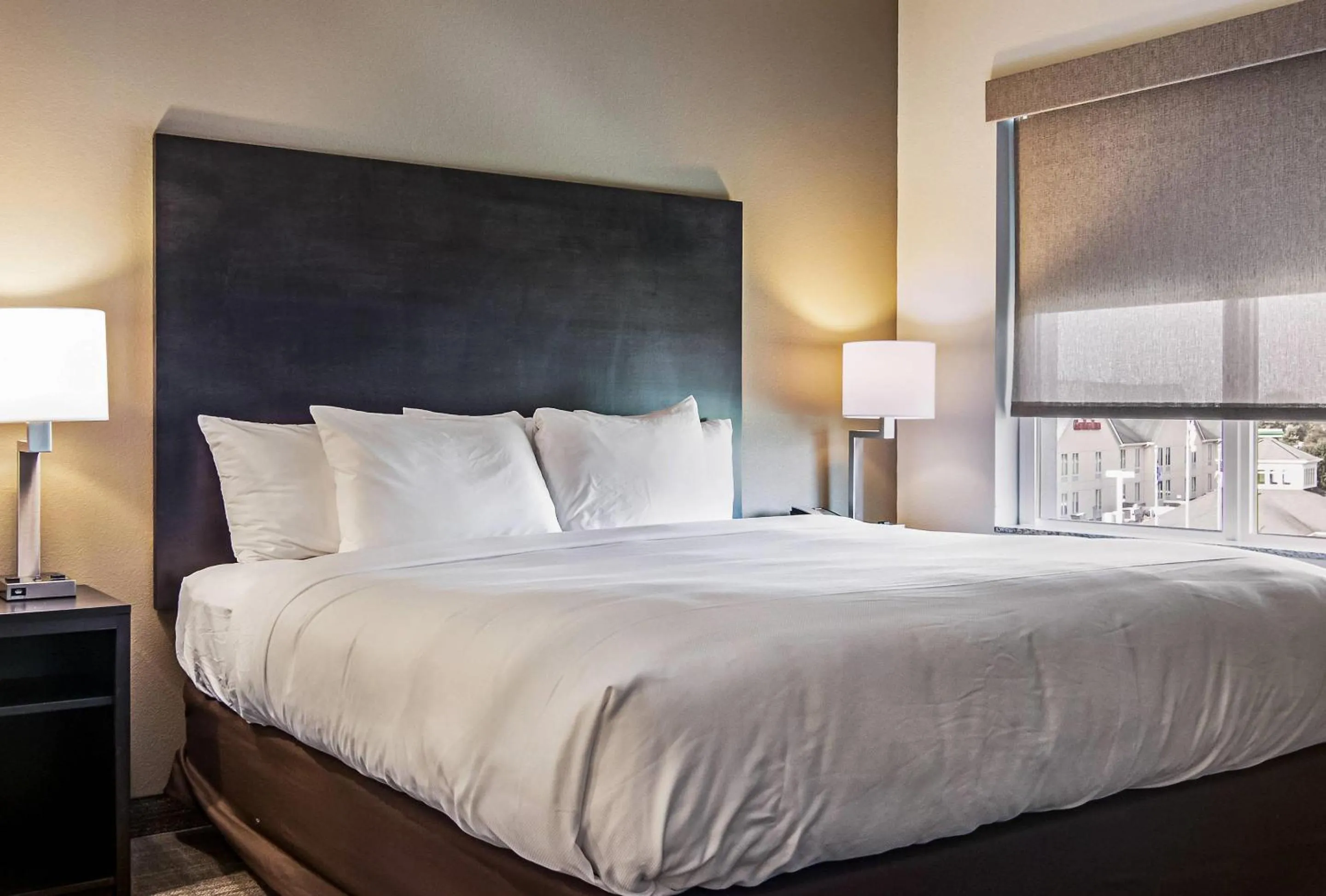 Bedroom, Bed in Comfort Suites Wooster near University Campus