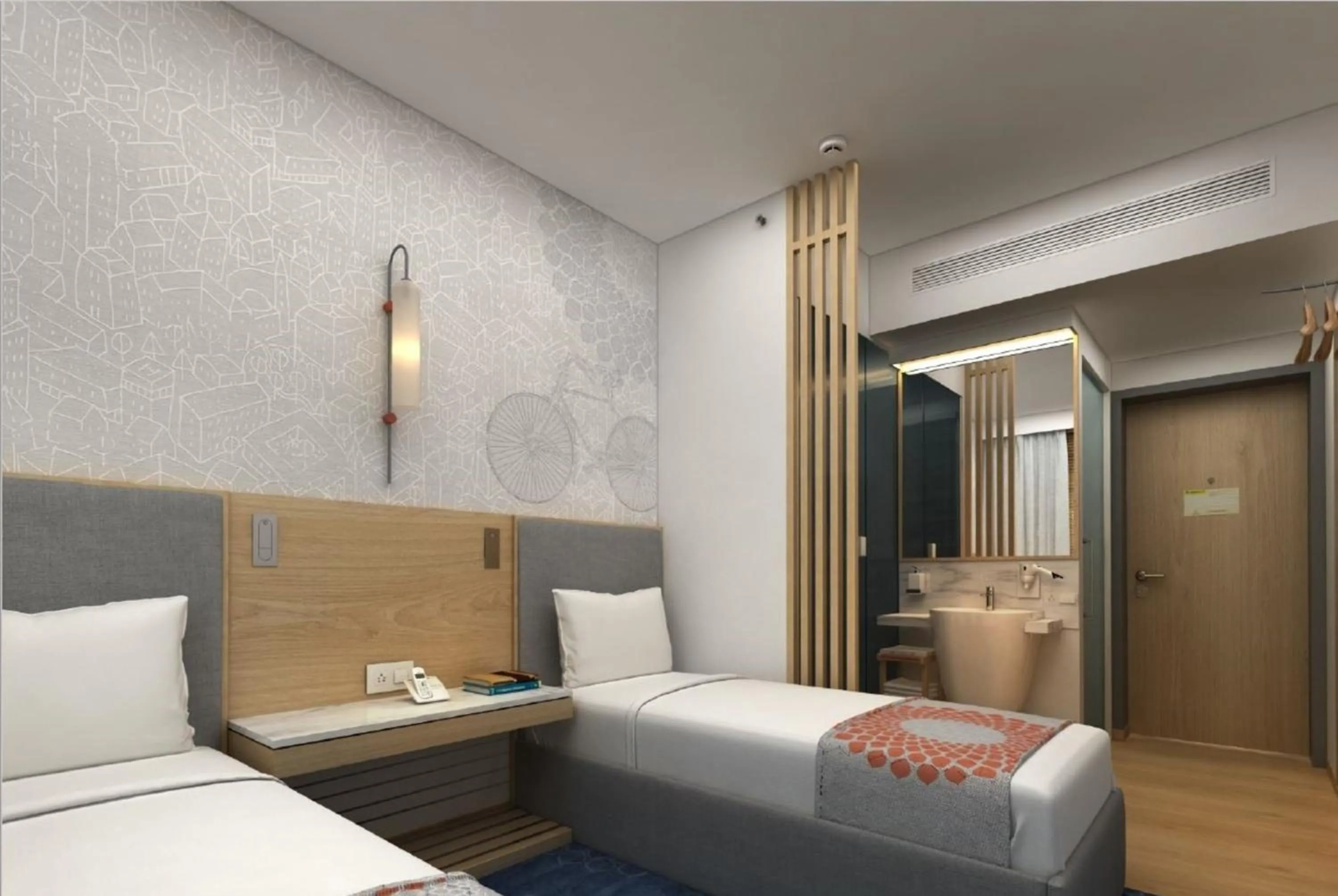 Photo of the whole room, Bed in Holiday Inn Express Bengaluru Yeshwantpur by IHG