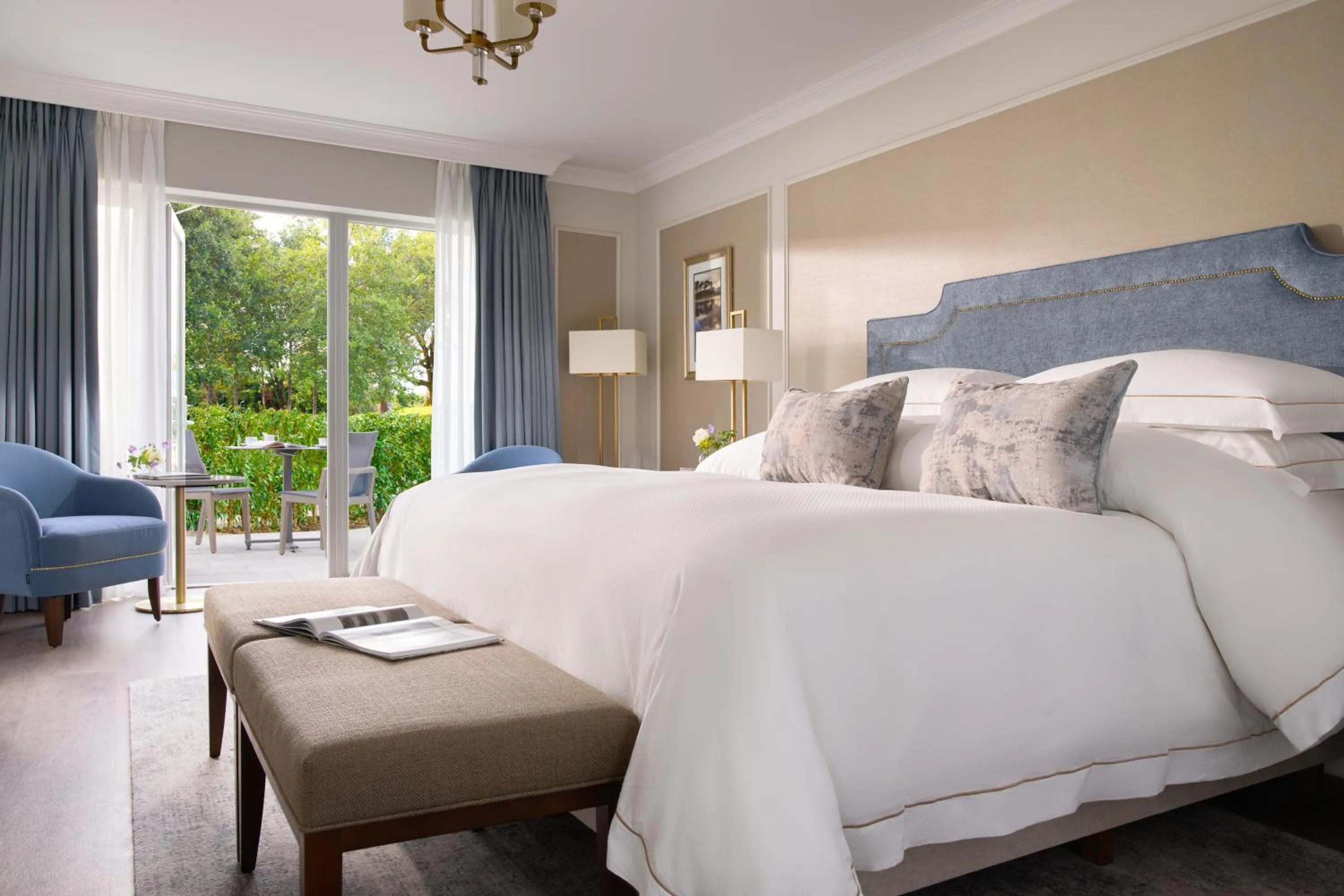 Photo of the whole room, Bed in Glenlo Abbey Hotel