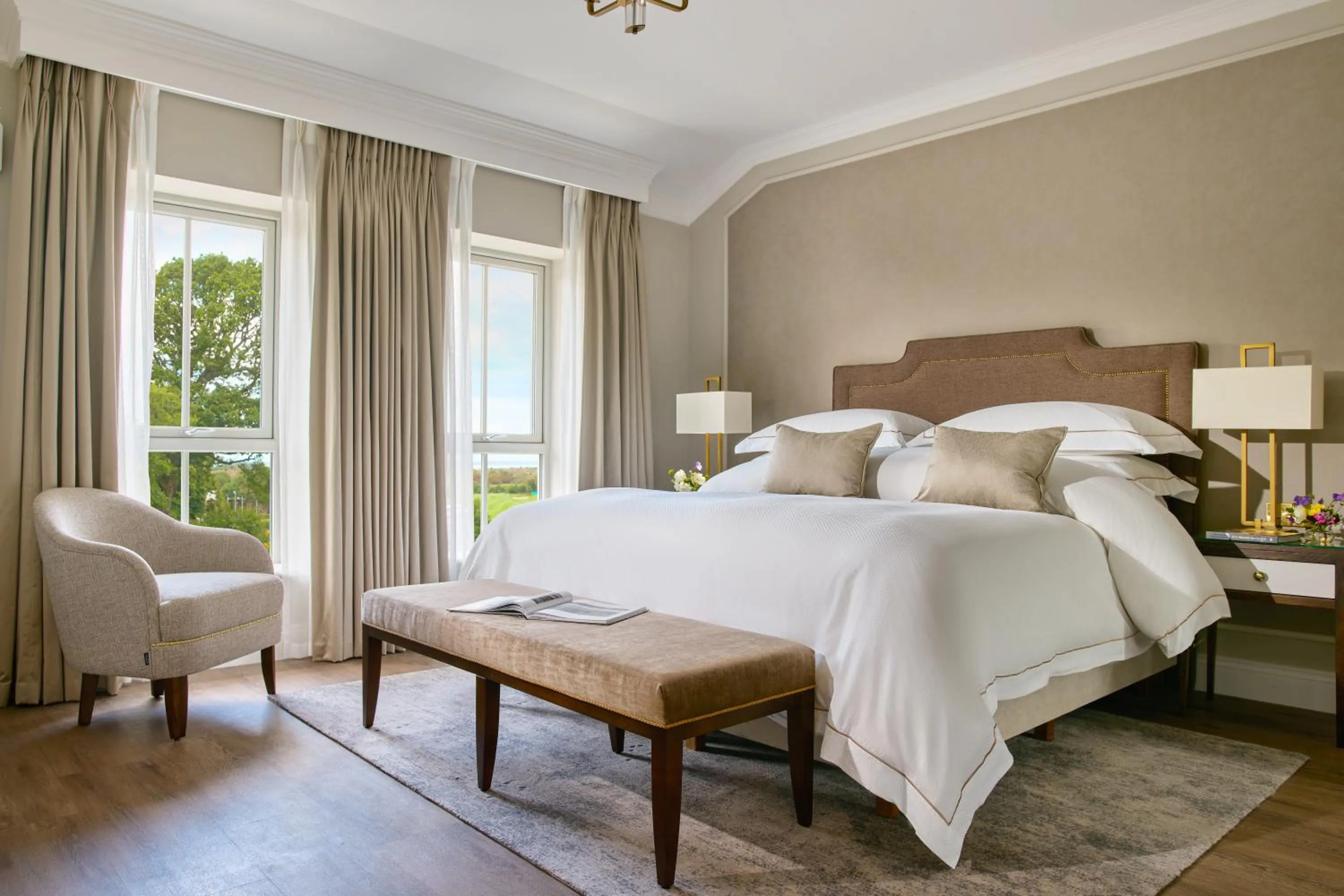 Photo of the whole room, Bed in Glenlo Abbey Hotel