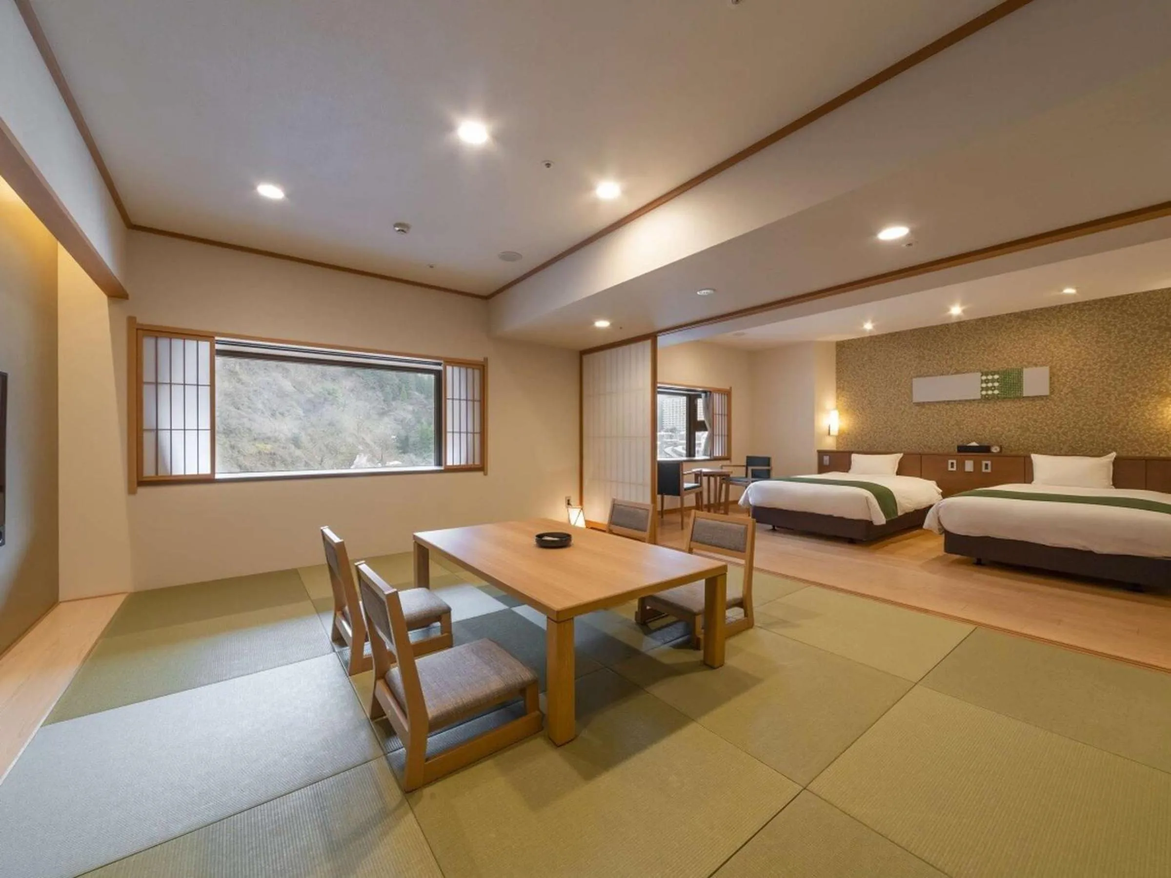 Bed in Kurobe Unazukionsen Yamanoha