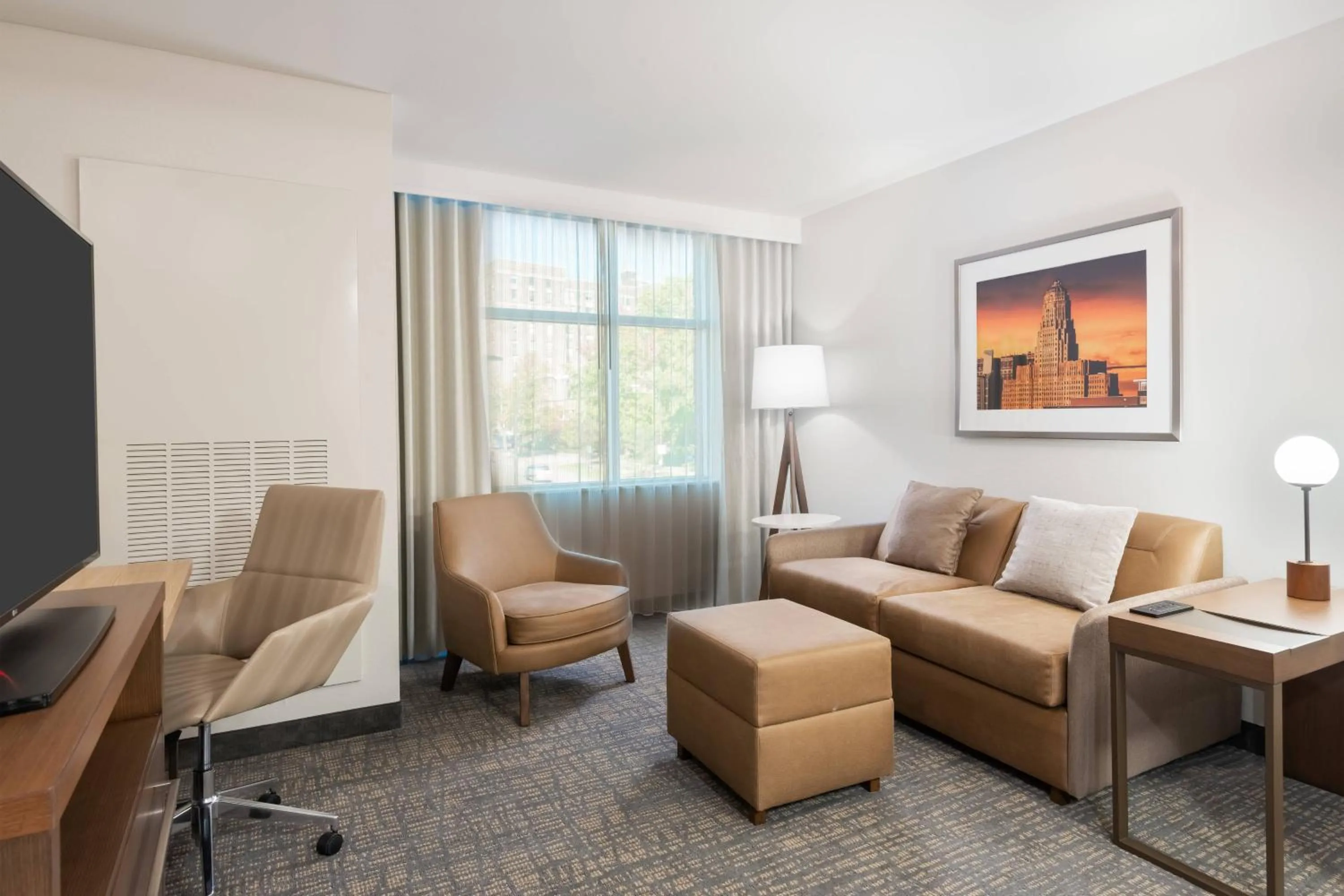 Living room in Residence Inn by Marriott Buffalo Downtown