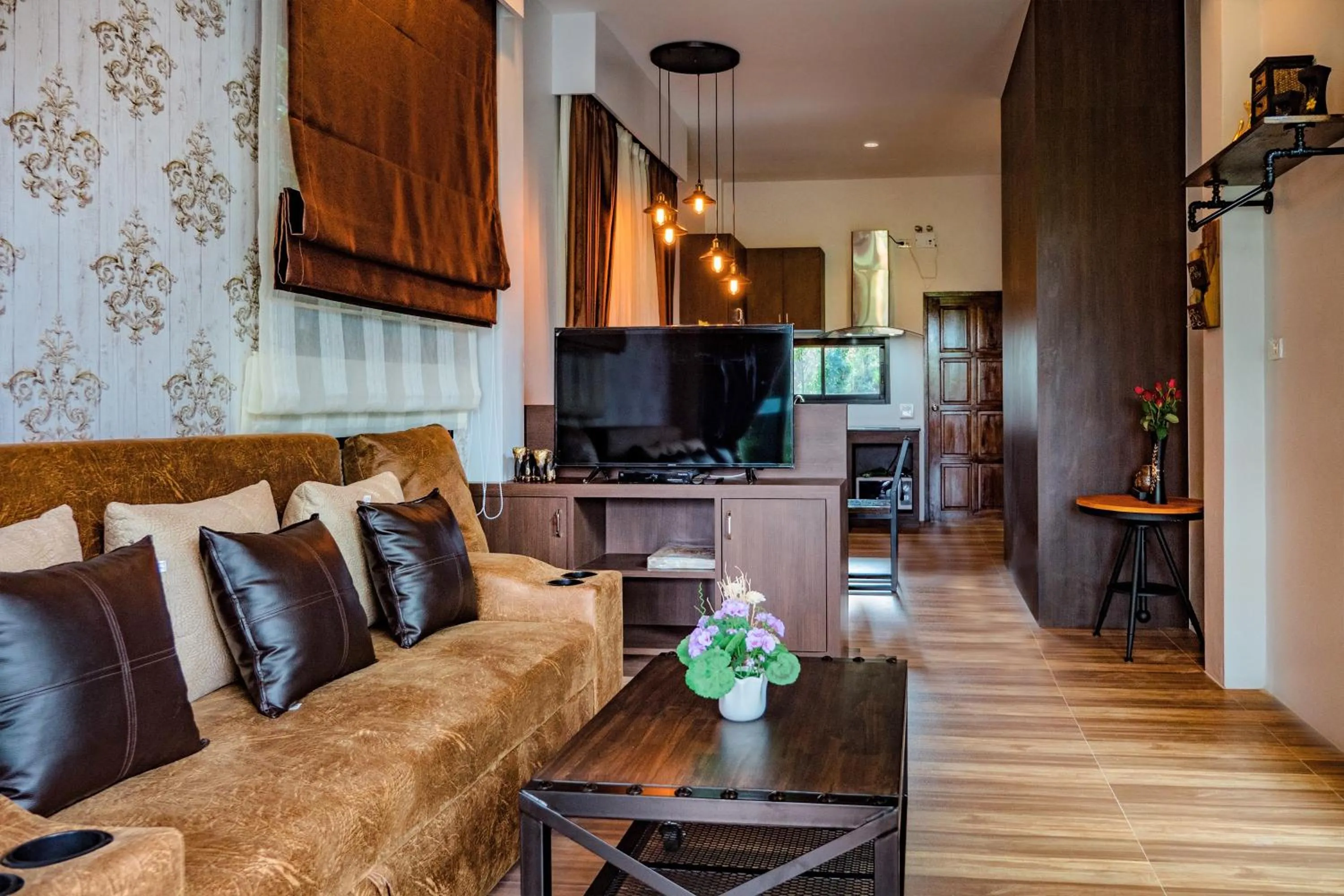 Living room in KG Private Pool Villas Soi 9