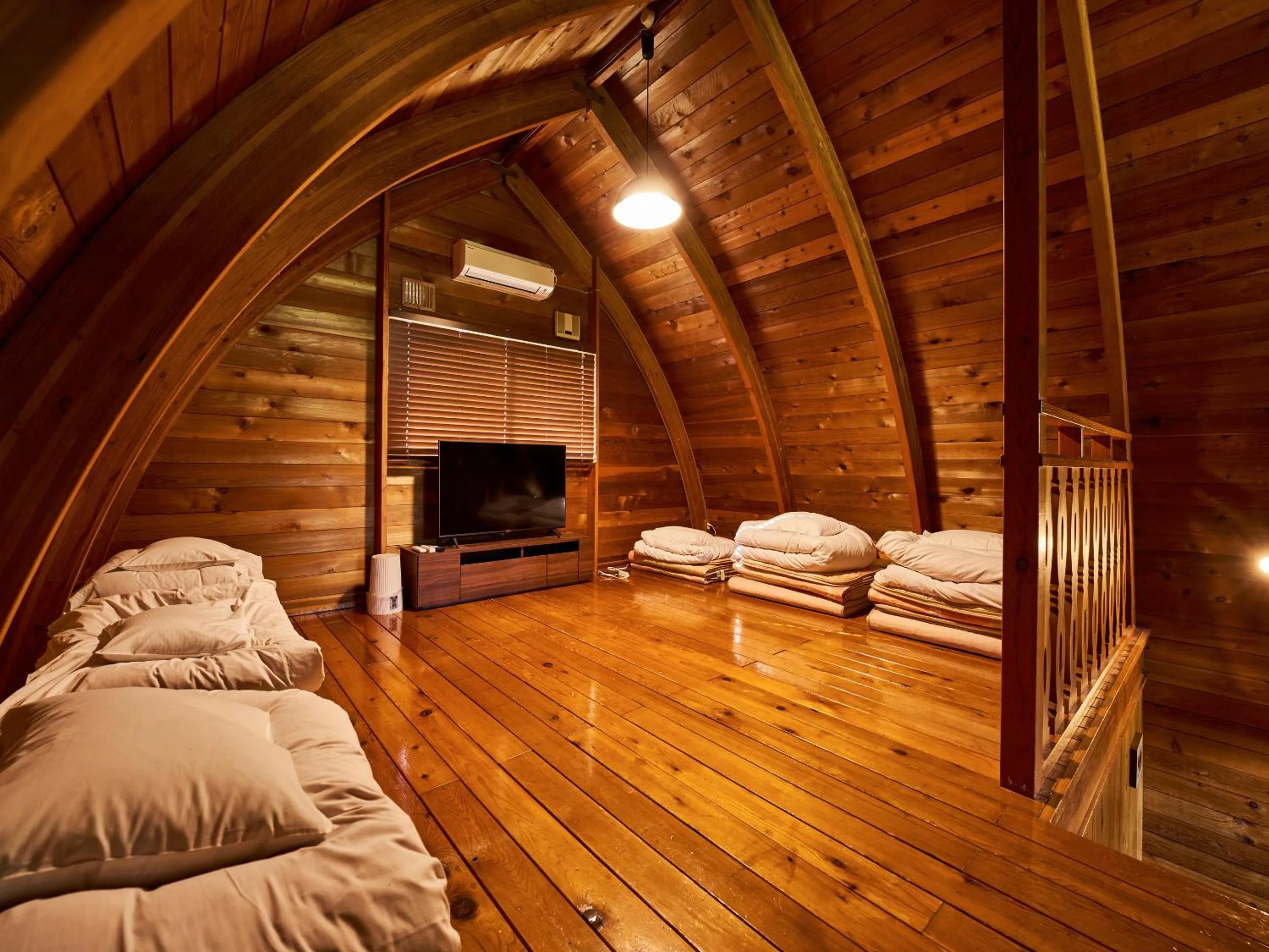 Bed in LiVEMAX RESORT Hakodate Greenpia Onuma