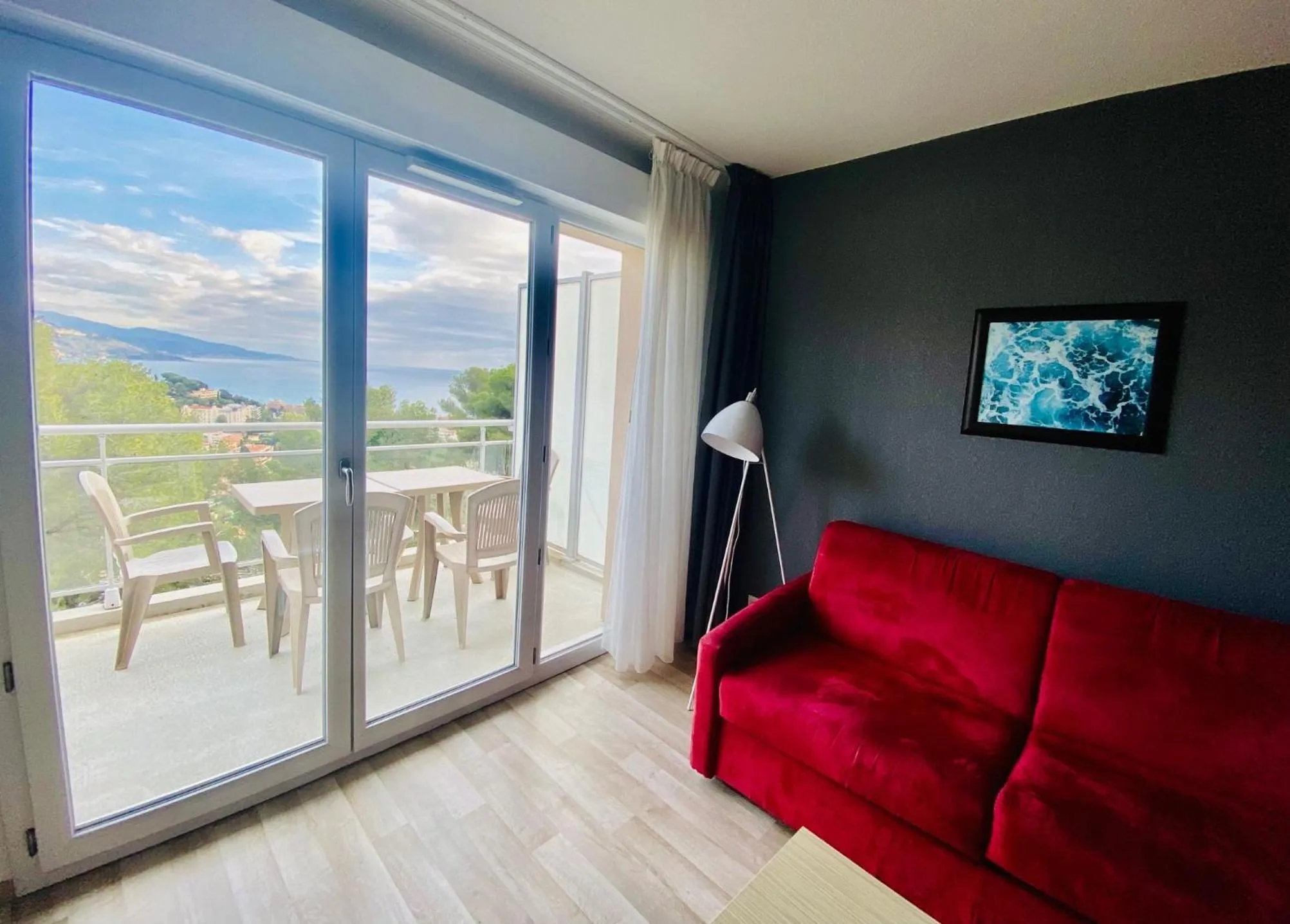 Sea view, Seating Area in Residence Azureva Roquebrune Cap Martin