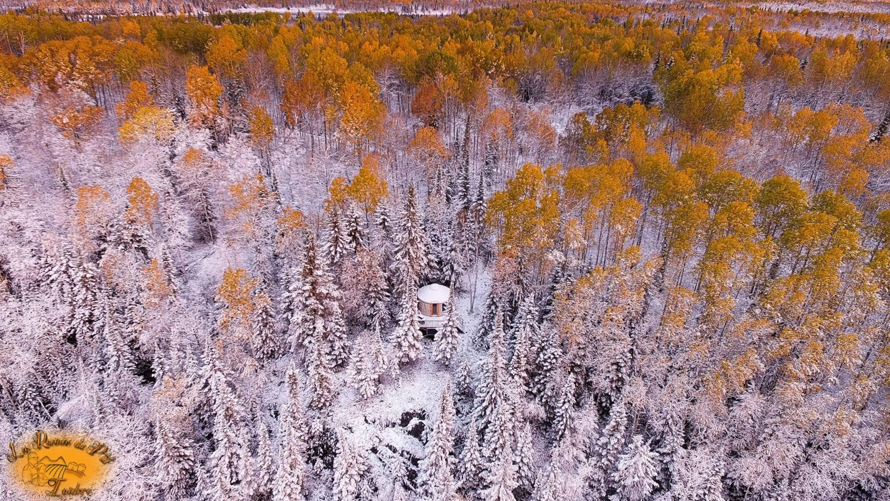 Bird's eye view in Les Racines du p'tit Isidore