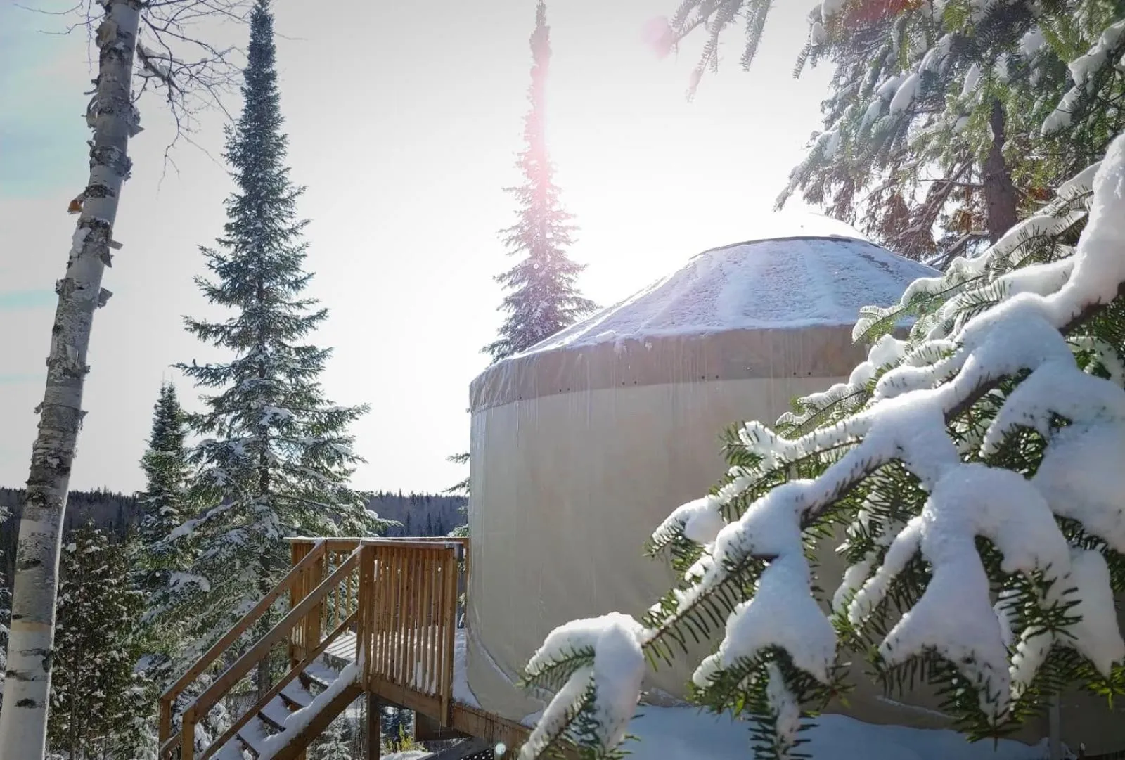 Winter in Les Racines du p'tit Isidore