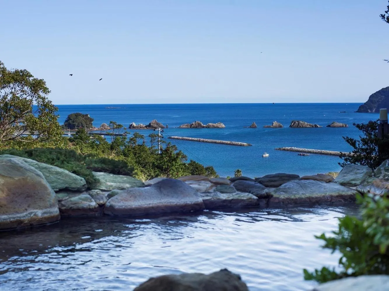 Open Air Bath in Kushimoto Royal Hotel, Nanki
