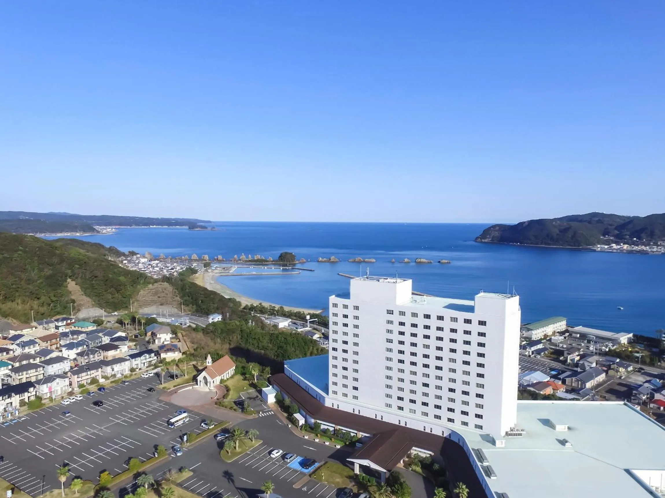 Bird's eye view, Bird's-eye View in Kushimoto Royal Hotel, Nanki