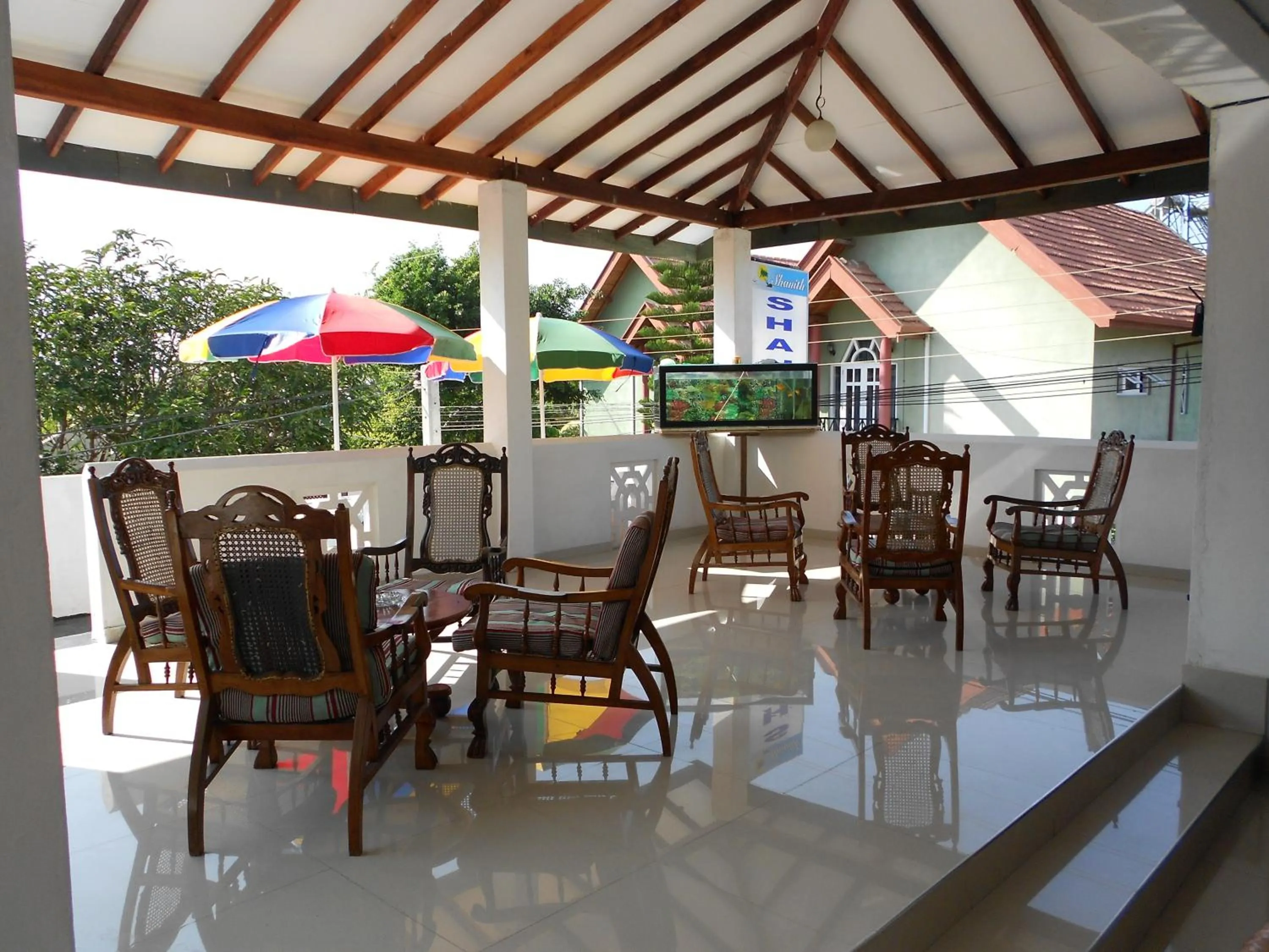 Balcony/Terrace in Shanith Guesthouse Negombo , beach road