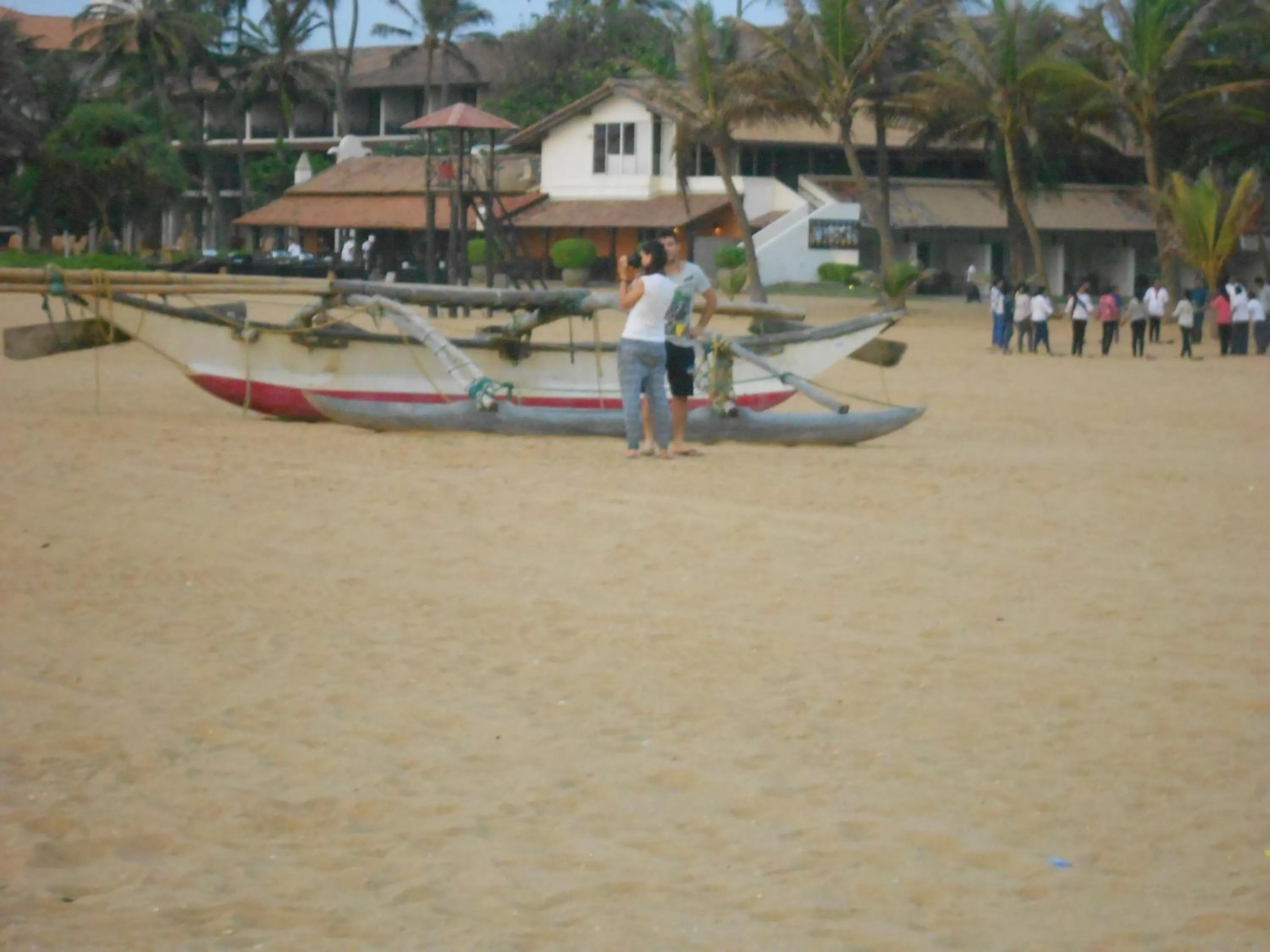 Beach in Shanith Guesthouse Negombo , beach road