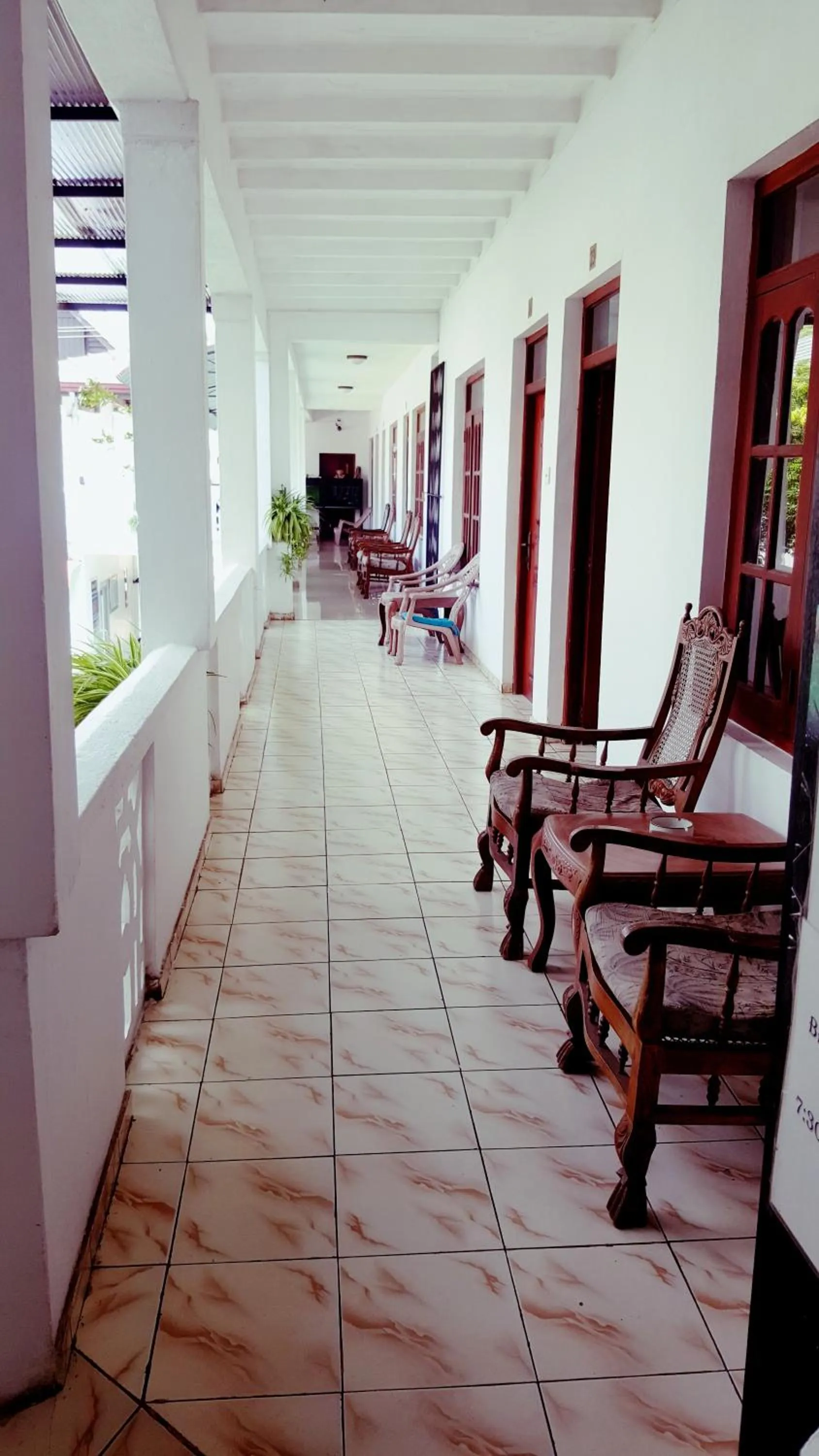 Balcony/Terrace in Shanith Guesthouse Negombo , beach road