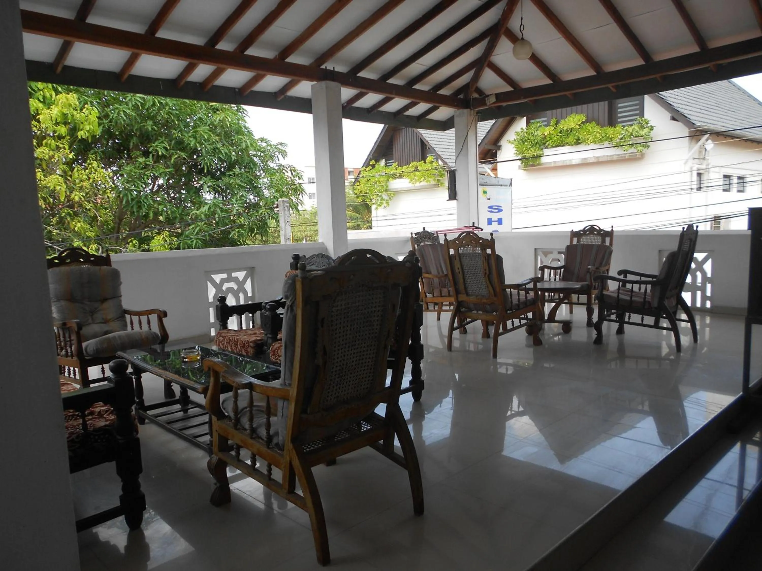 Balcony/Terrace in Shanith Guesthouse Negombo , beach road